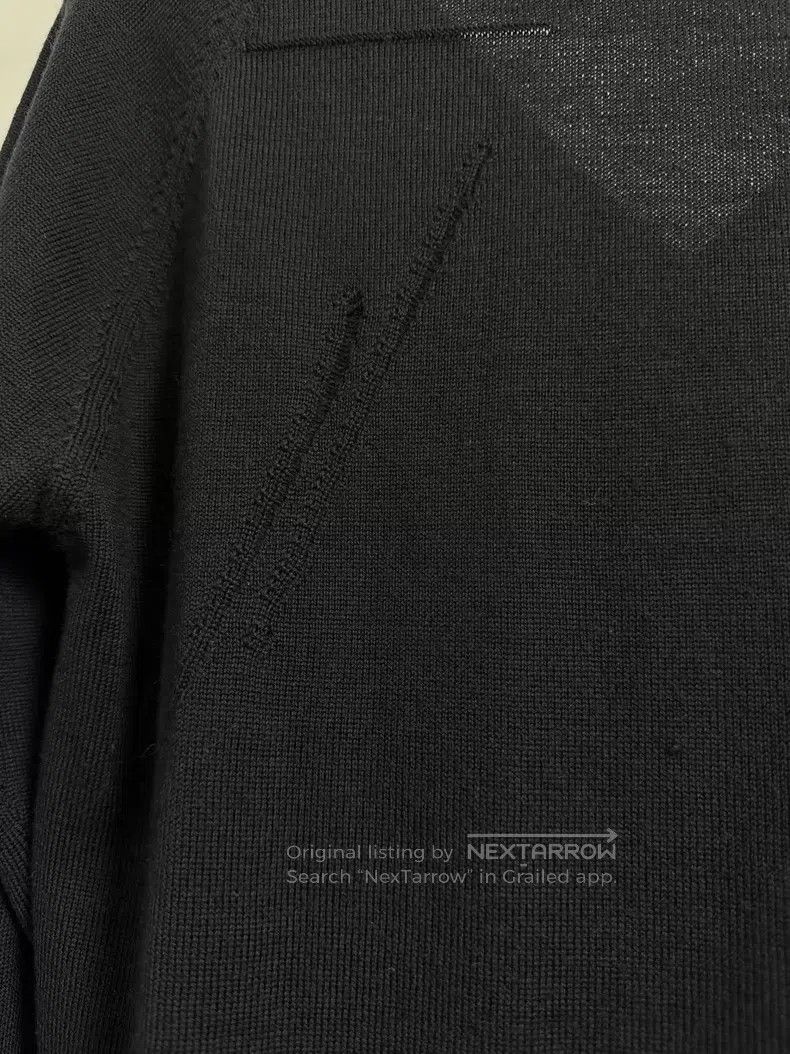 Dior Dior Black V-neck Claw Marks Wool Knit Sweater Size US XS / EU 42 / 0 - 5 Thumbnail