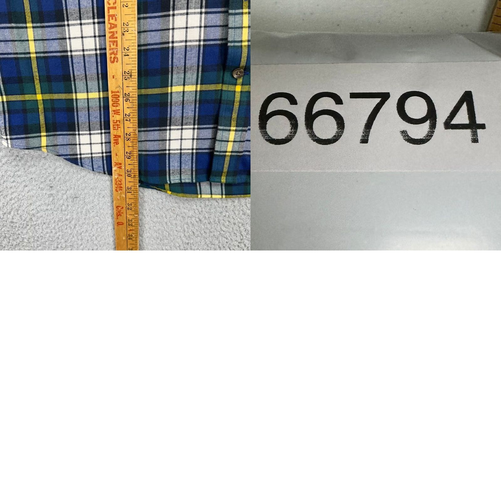 Vineyard Vines Vineyard Vines Shirt Mens Large Blue Plaid Crosby Performance Button-Up Slim/Regular Fit Size US L / EU 52-54 / 3 - 8 Thumbnail