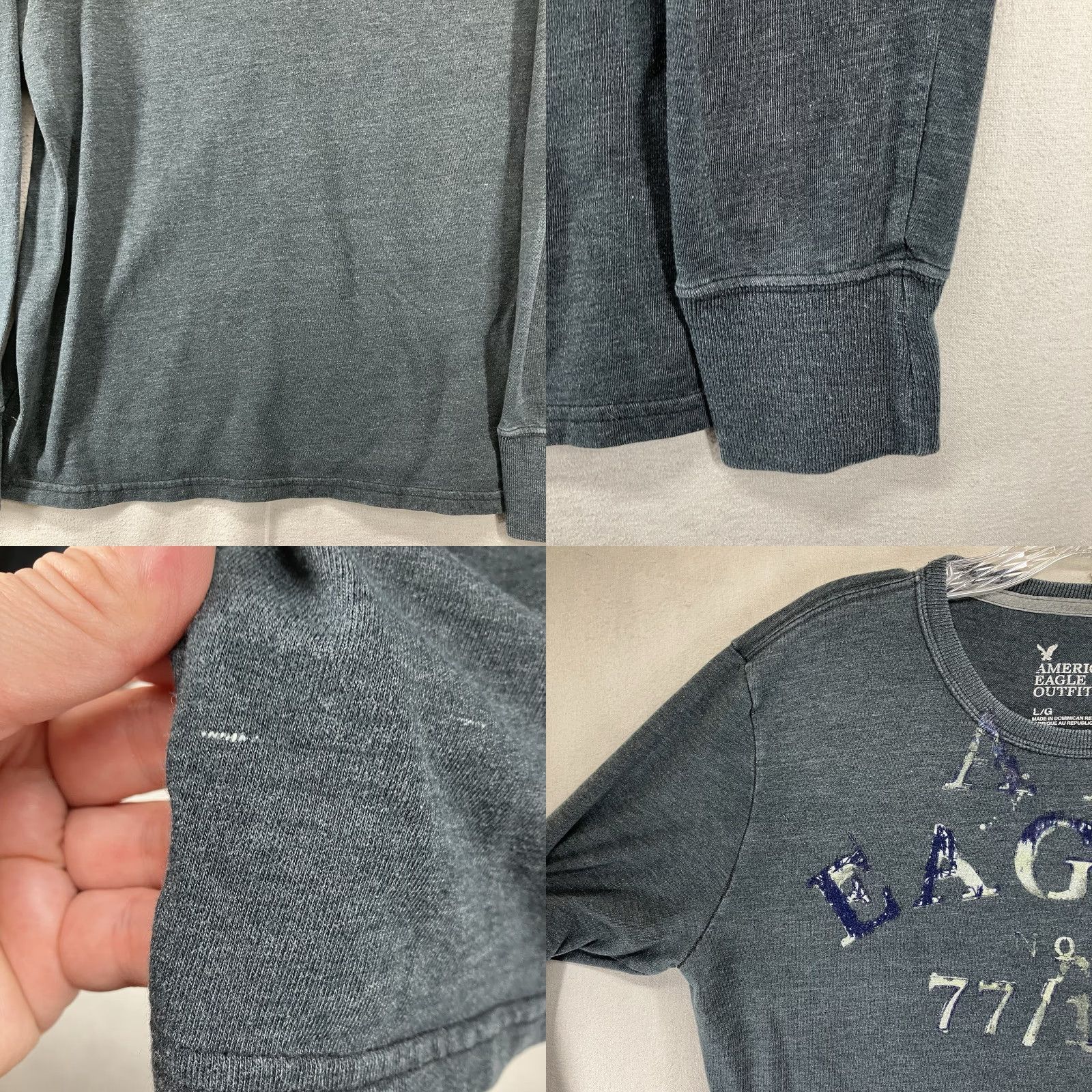 American Eagle Outfitters American Eagle Outfitters Mens Gray Long Sleeve Graphic T Shirt L USA Army Retro Adventure Time Astro Boy 7710 Size US L / EU 52-54 / 3 - 8 Thumbnail