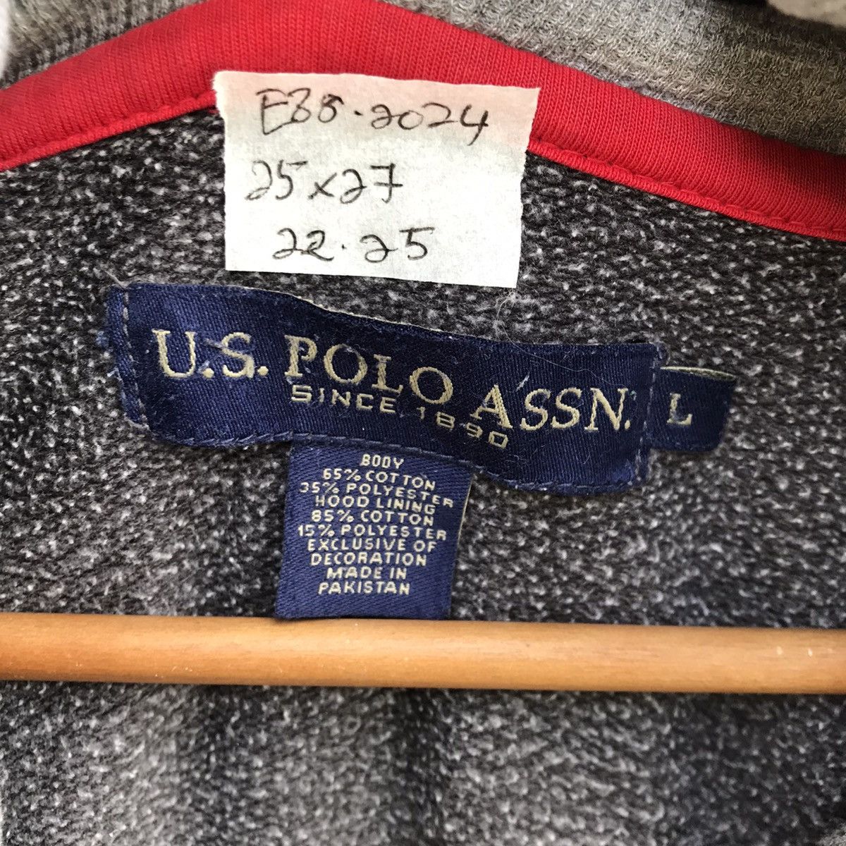 U.S. Polo Assn. Vintage U.S Polo Assasin Hoodie Zip-Up Sweater Size US L / EU 52-54 / 3 - 9 Thumbnail