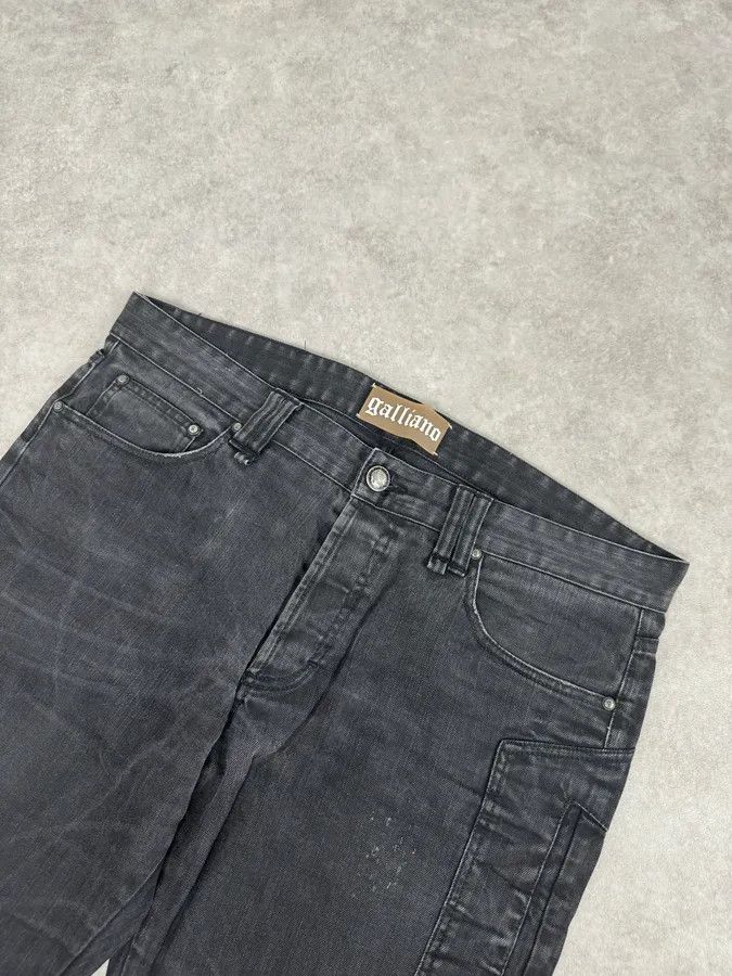 John Galliano 2000s Galliano Propaganda Big Letter Black Jeans Size US 36 / EU 52 - 5 Thumbnail