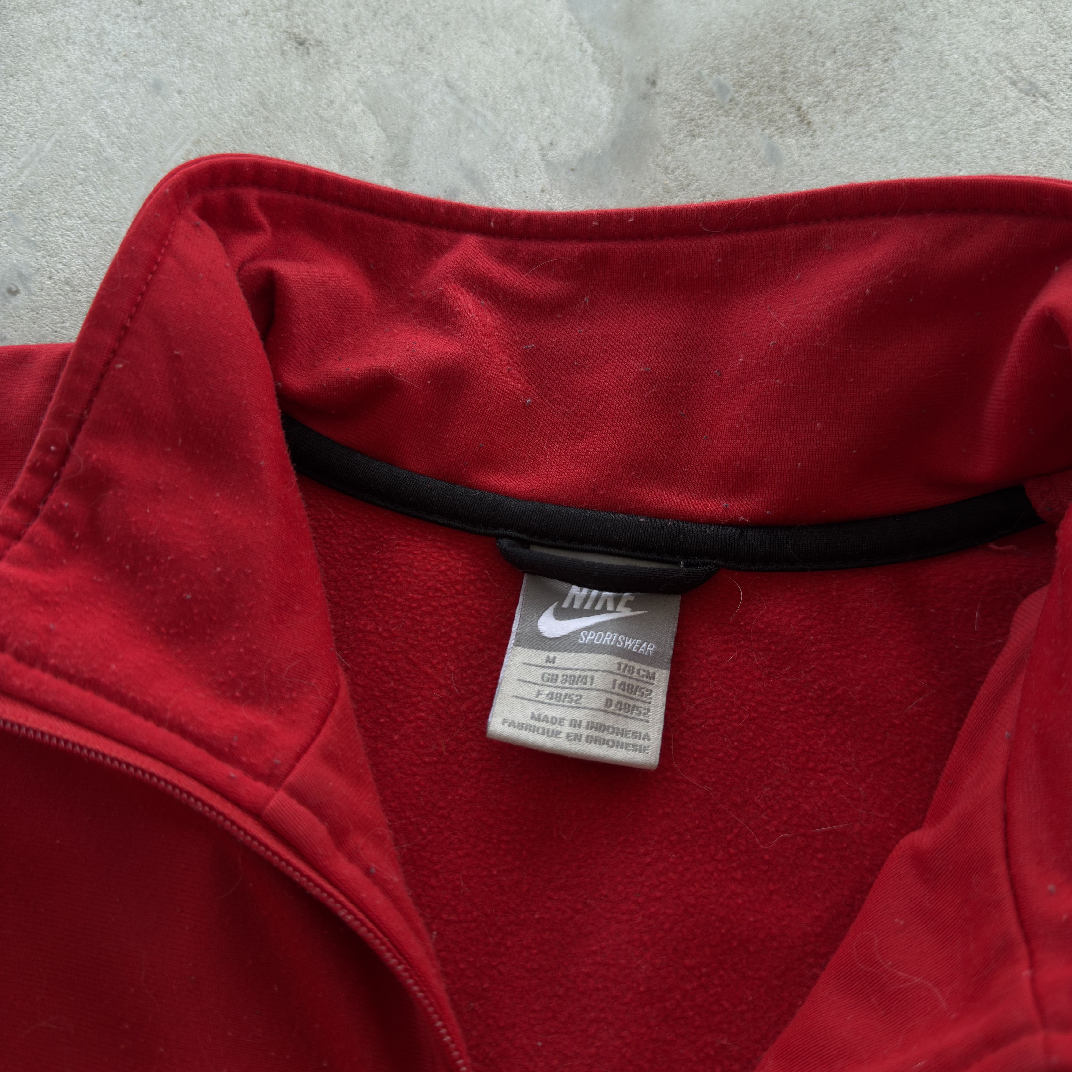 Nike Vintage Nike Sportswear Track Jacket Red Black Striped Size US M / EU 48-50 / 2 - 5 Thumbnail