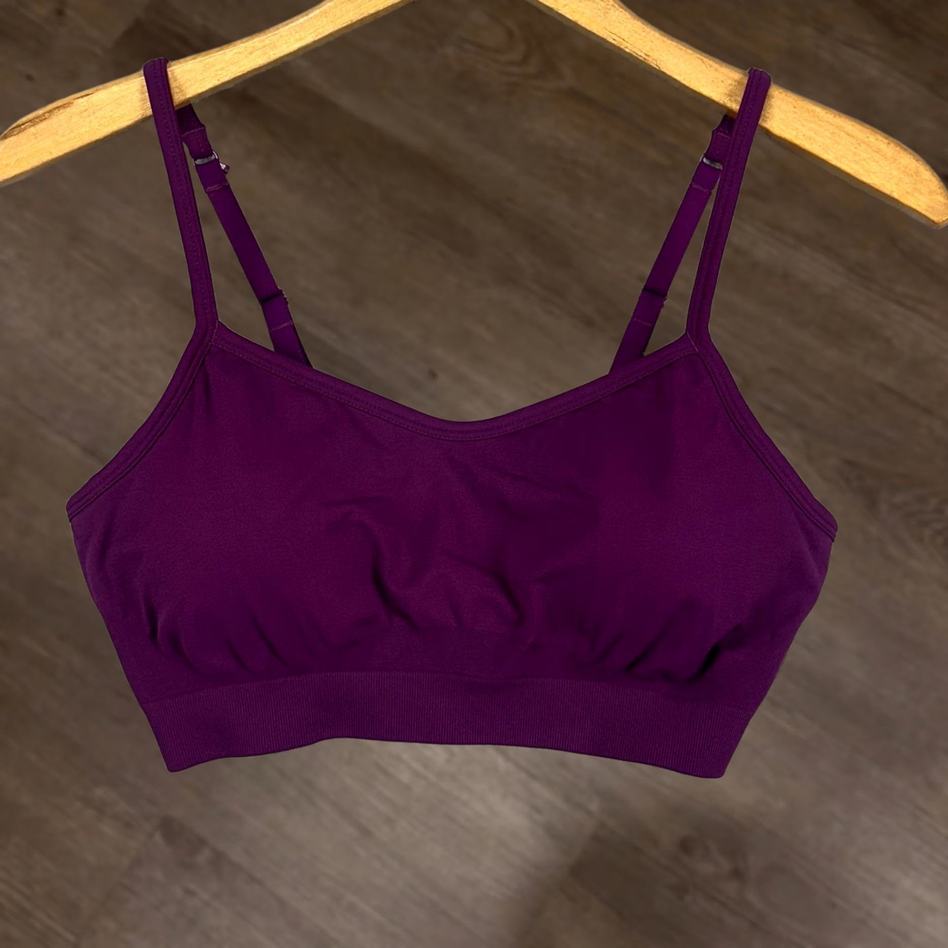 Athleta Athleta Ladies Women Small Purple Strap Back Stretch Sports Bra Push-Up Gym Exercise NEW Size ONE SIZE - 1 Thumbnail