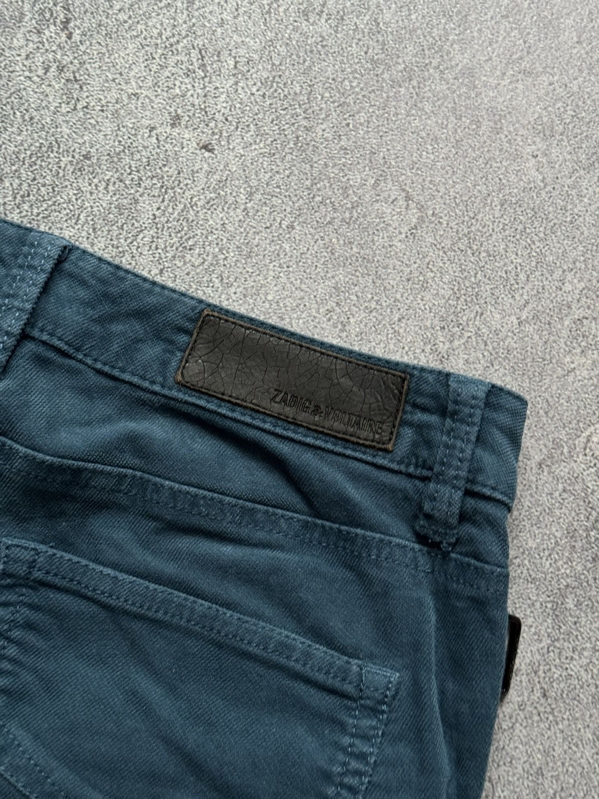 Designer × Zadig & Voltaire Zadig & Voltaire 36 eva zip velours pant trouser chino Jean Size 25" / US 0 / IT 36 - 14 Thumbnail