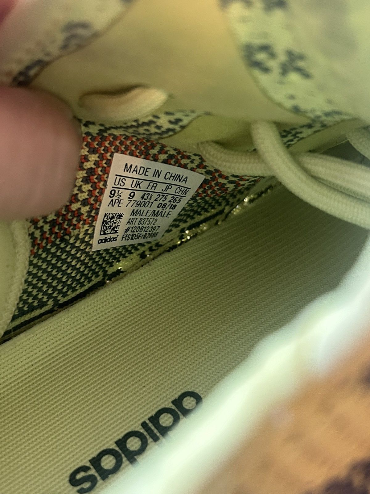 Adidas × Kanye West × Yeezy Yeezy 350 BOOST v2 Semi-Frozen Yellow Size US 9.5 / EU 42-43 - 6 Thumbnail
