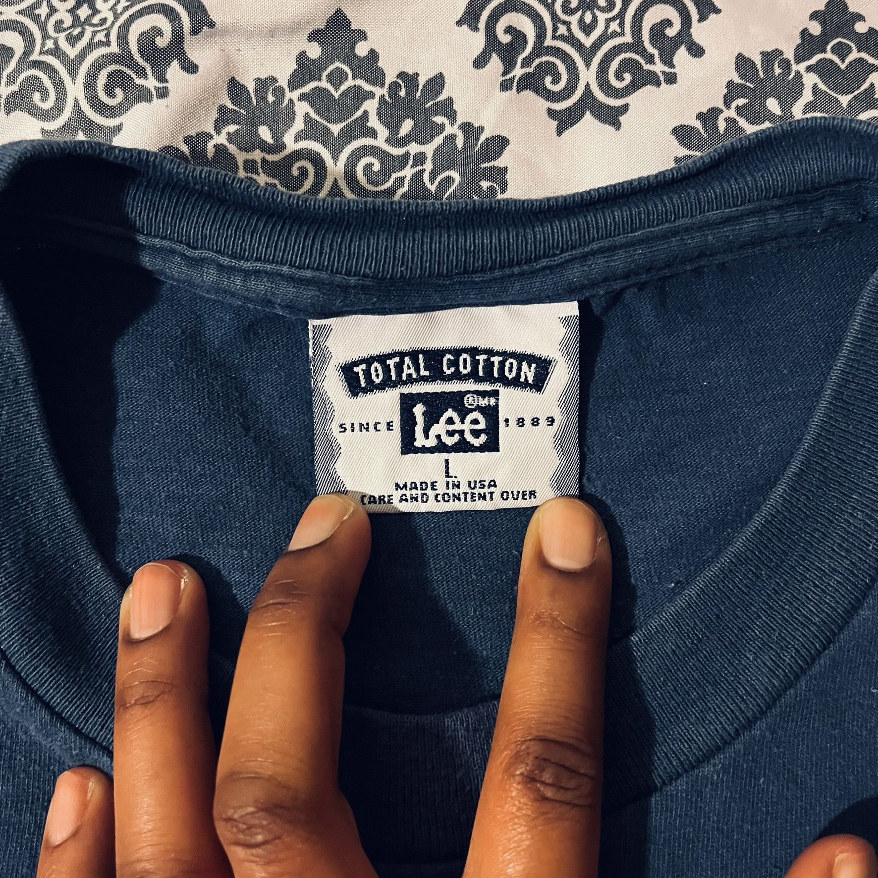 Lee × Vintage VTG 90s Boston Destination Travel Embroidered Simple Tee Size US L / EU 52-54 / 3 - 5 Thumbnail