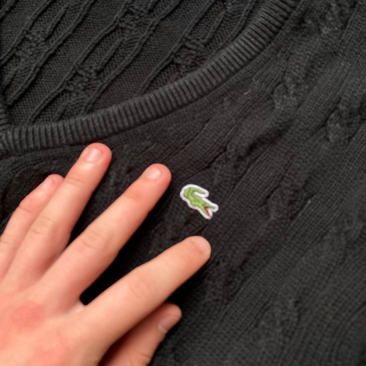 Lacoste × Vintage Vintage Lacoste rare knit sweater Size US L / EU 52-54 / 3 - 3 Thumbnail