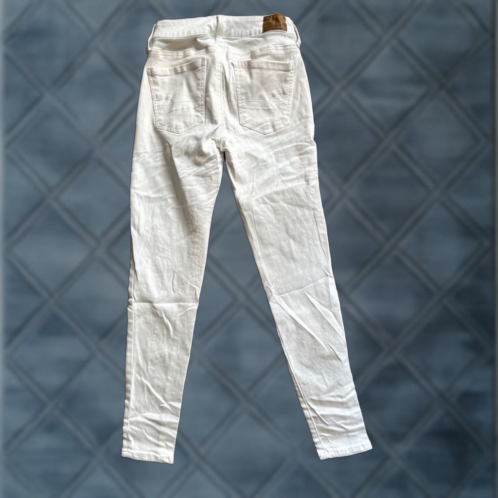 American Eagle Outfitters VINTAGE American Eagle Women’s Jegging Pants Shorts Size 0 White Stretch Denim Size 25" / US 0 / IT 36 - 1 Thumbnail
