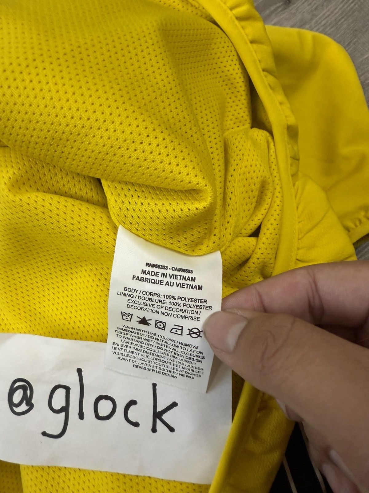 Supreme Nike Yellow Track Jacket SS25 Size Medium