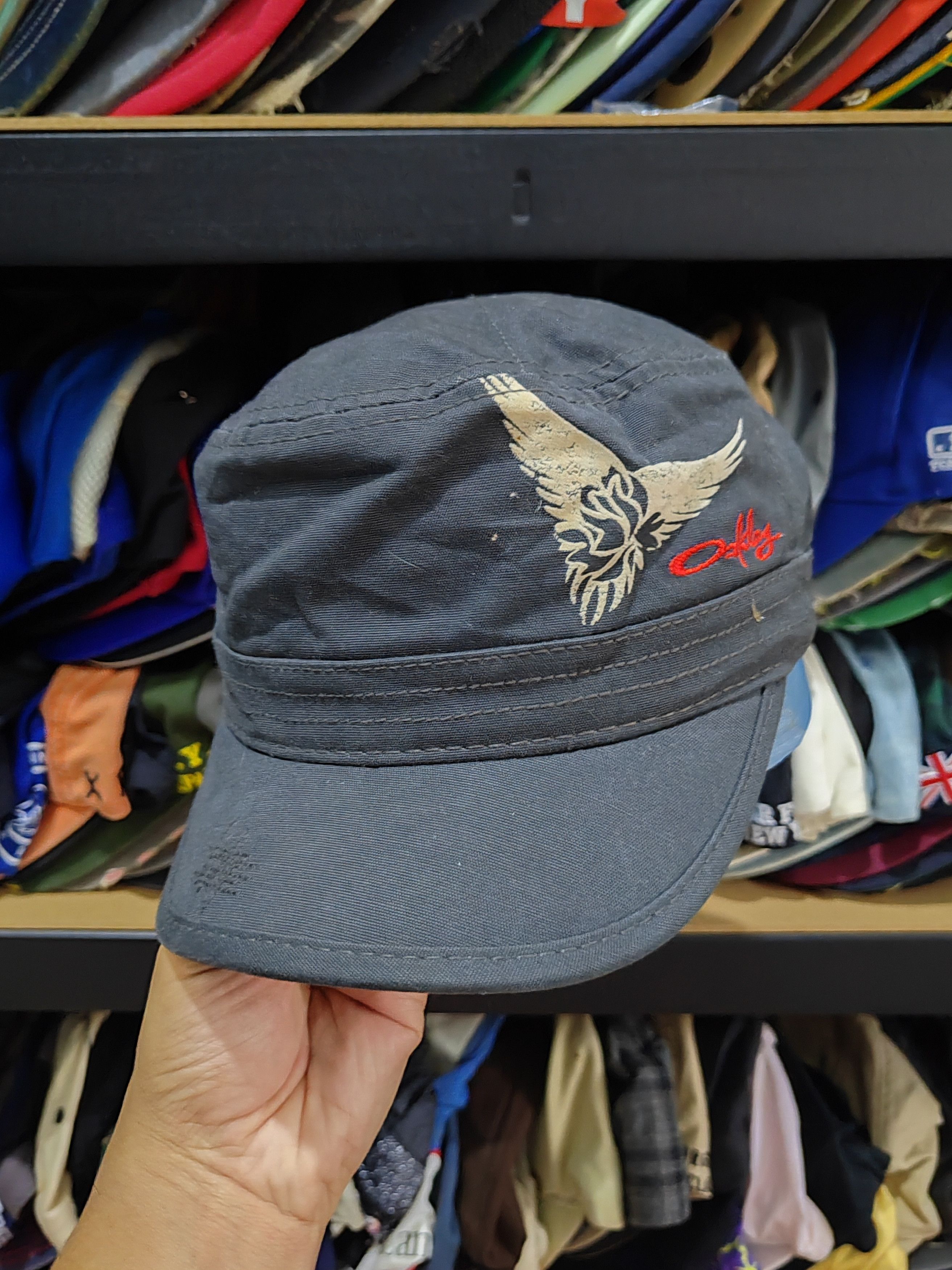 Oakley Vintage Oakley Cadet Japanese Distressed Style Cap Hat Size ONE SIZE - 3 Thumbnail