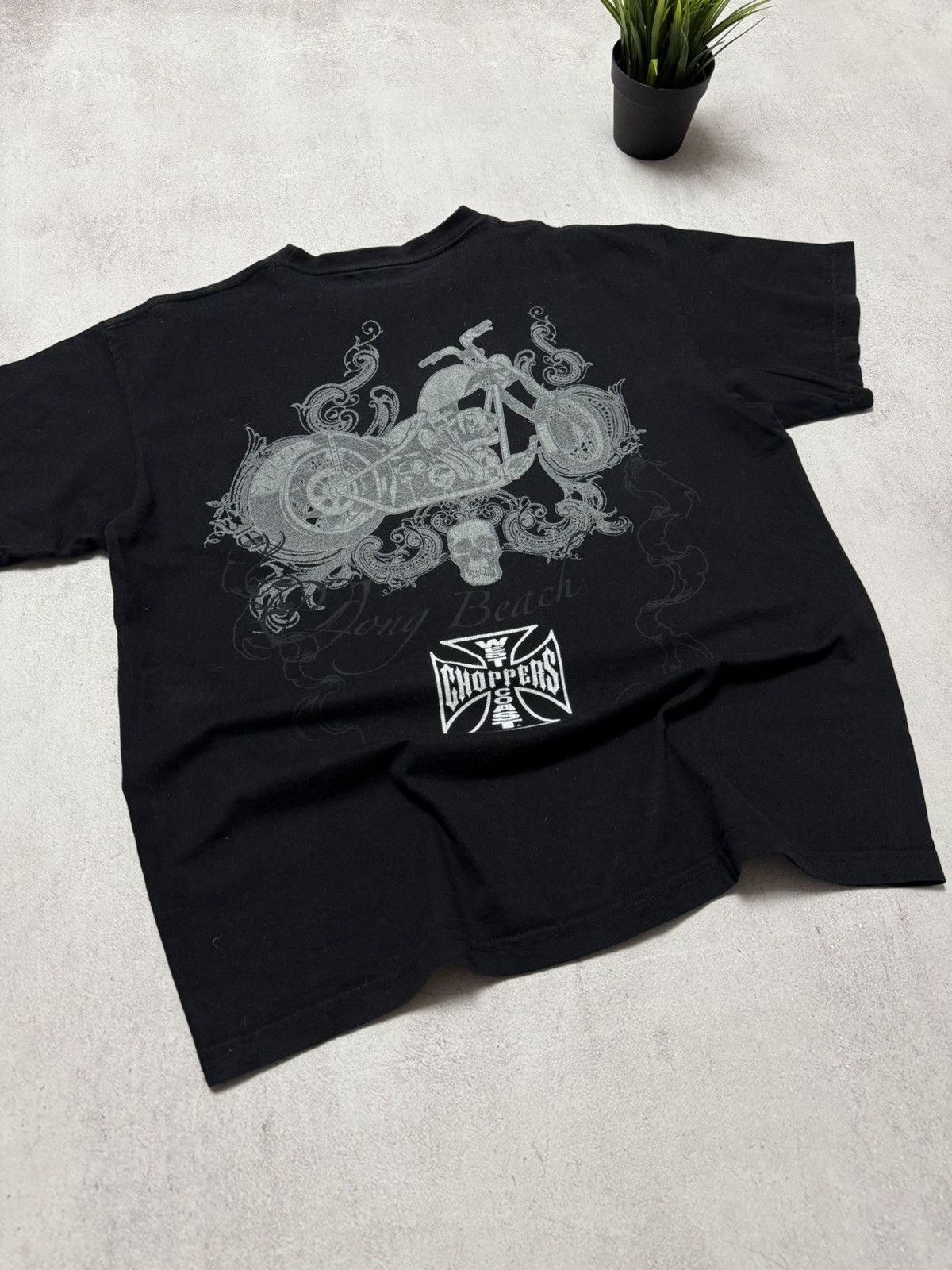 West Coast Choppers Vintage West Coast Choppers Long Beach T Shirt Tee Baggy 90s Size US M / EU 48-50 / 2 - 7 Thumbnail