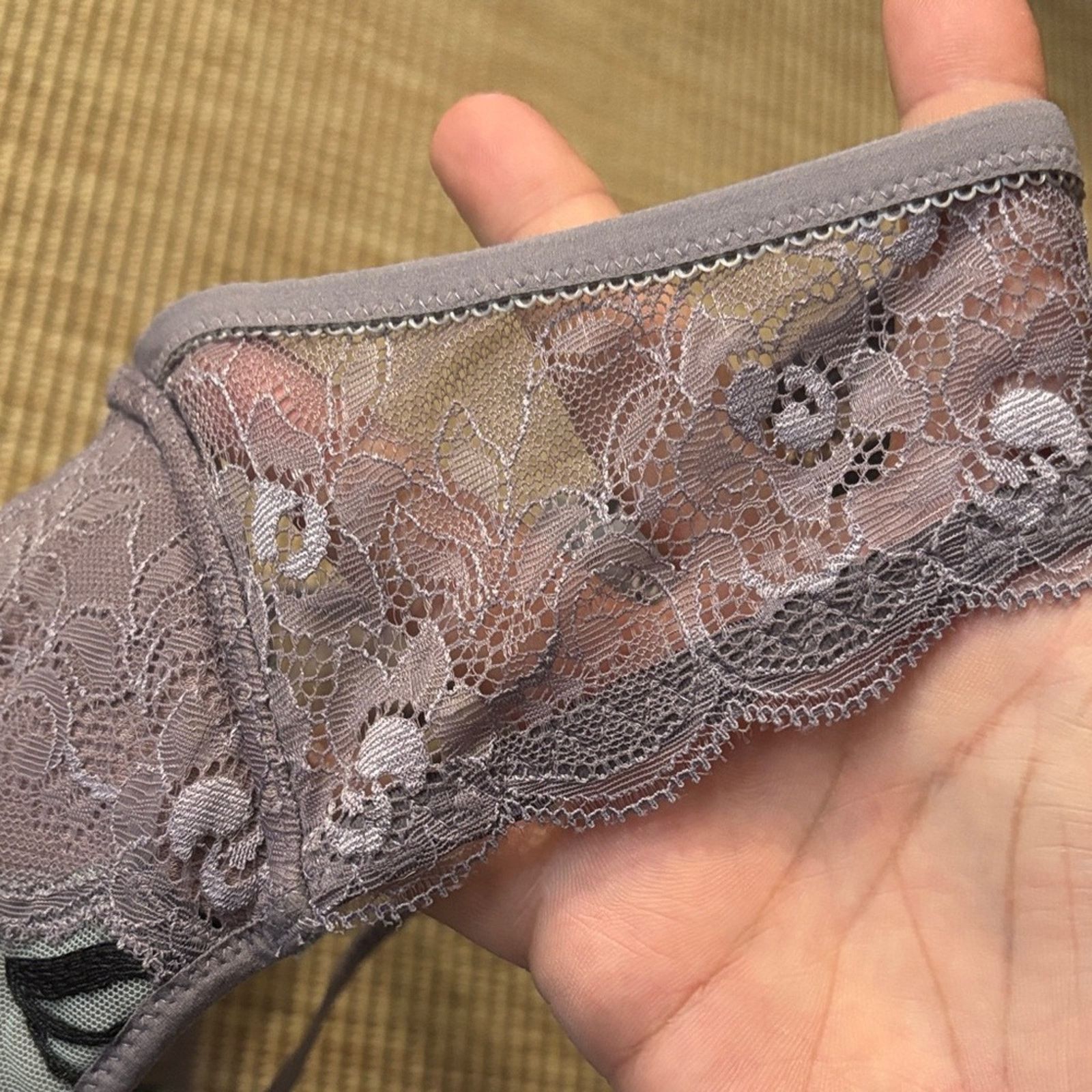 La Perla NWT Malizia by La Perla Lace Bra - Gray and Black B36 Size ONE SIZE - 5 Thumbnail
