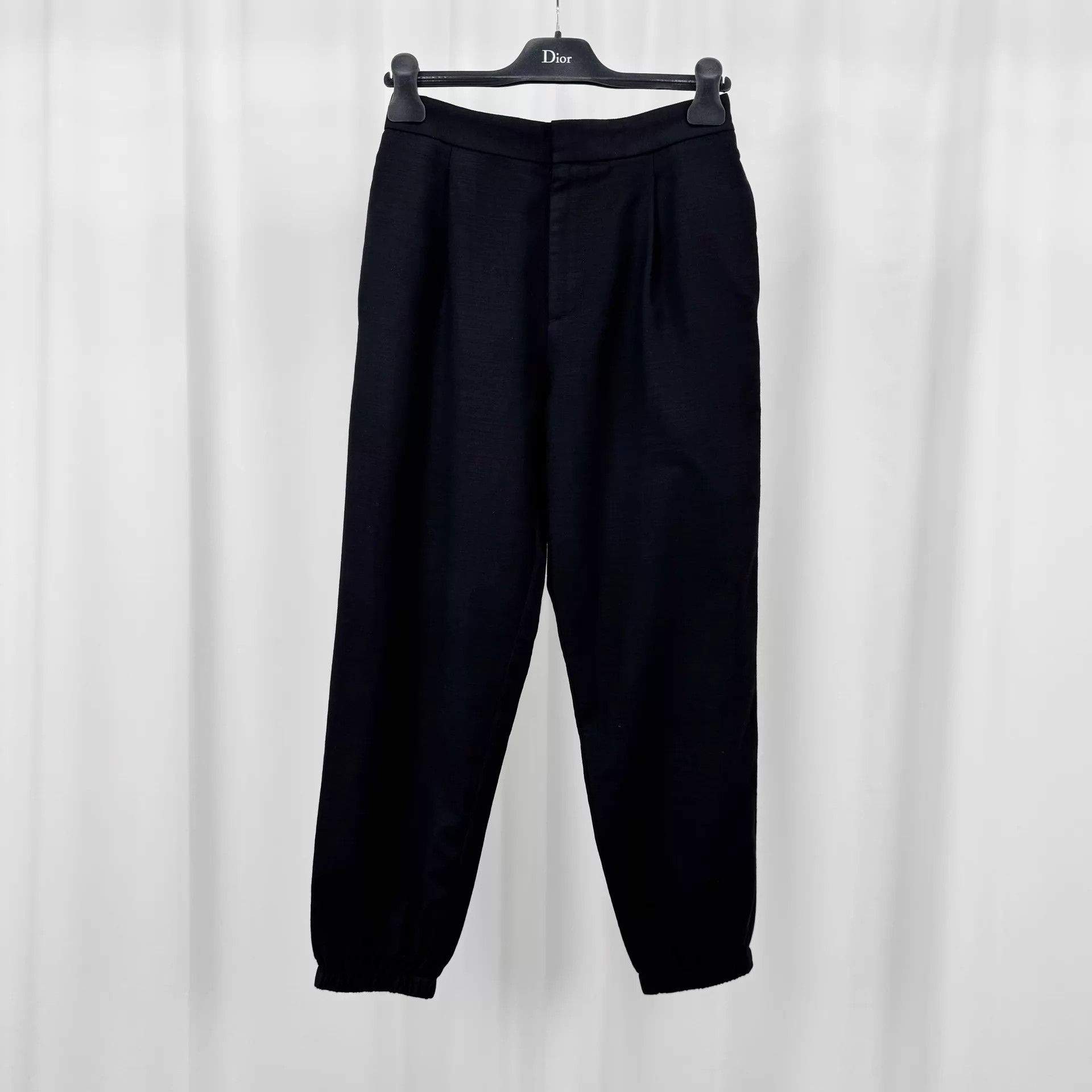 Dior Dior Men's Black Wool Chinos 46 99 New Size US 30 / EU 46 - 1 Thumbnail