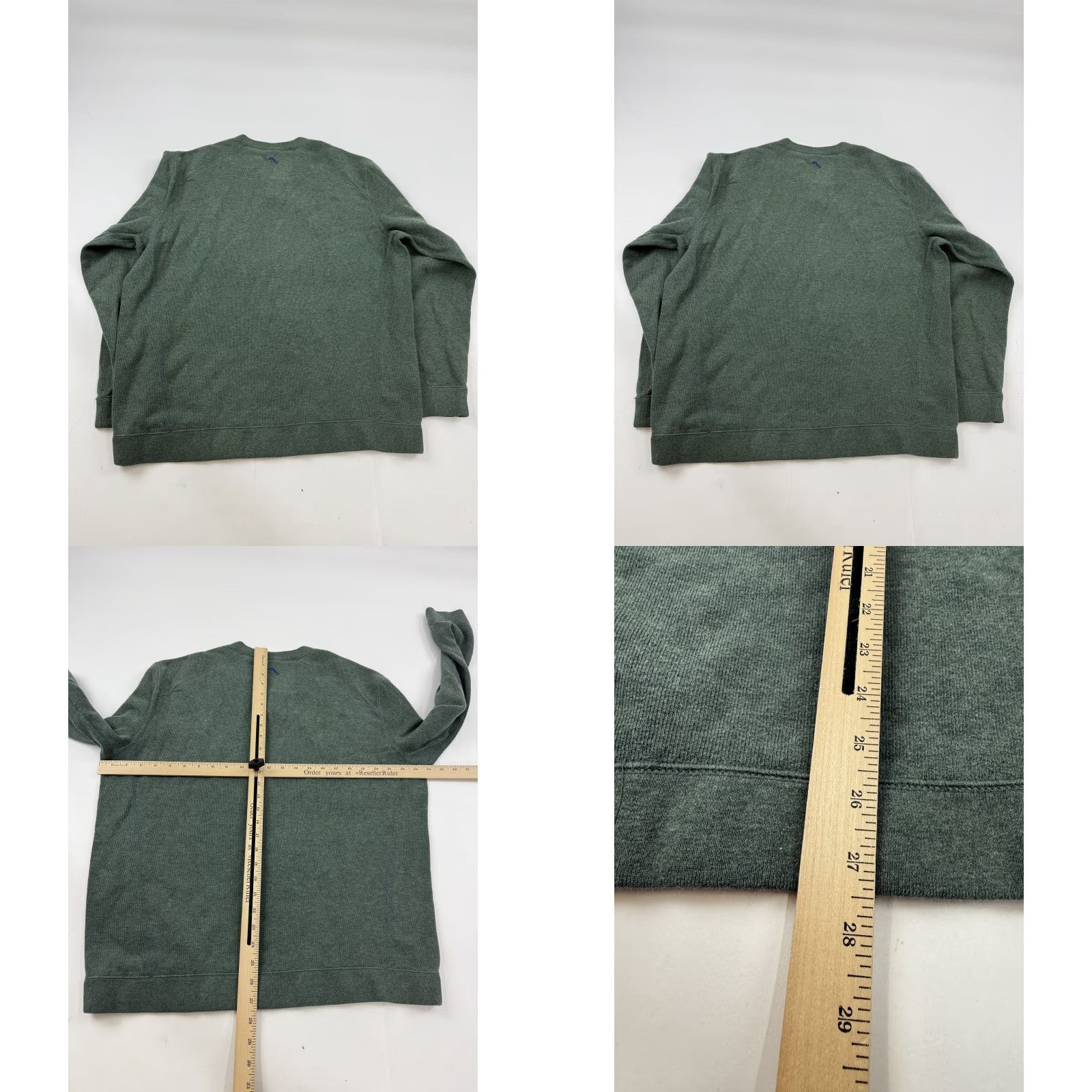 Tommy Bahama Tommy Bahama Sweater Mens XL Reversible Crewneck Pullover Knit Casual Multicolor Green Blue Crew Neck Raglan Sleeves Size US XL / EU 56 / 4 - 8 Thumbnail
