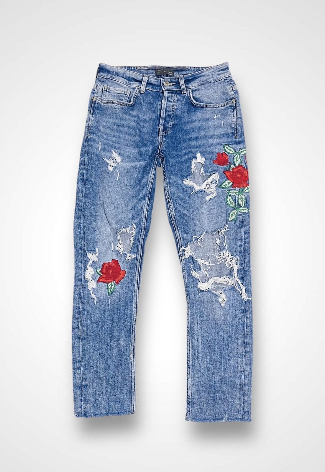 Zara Distressed Zara Man Jeans (11) Size US 28 / EU 44 - 1 Thumbnail