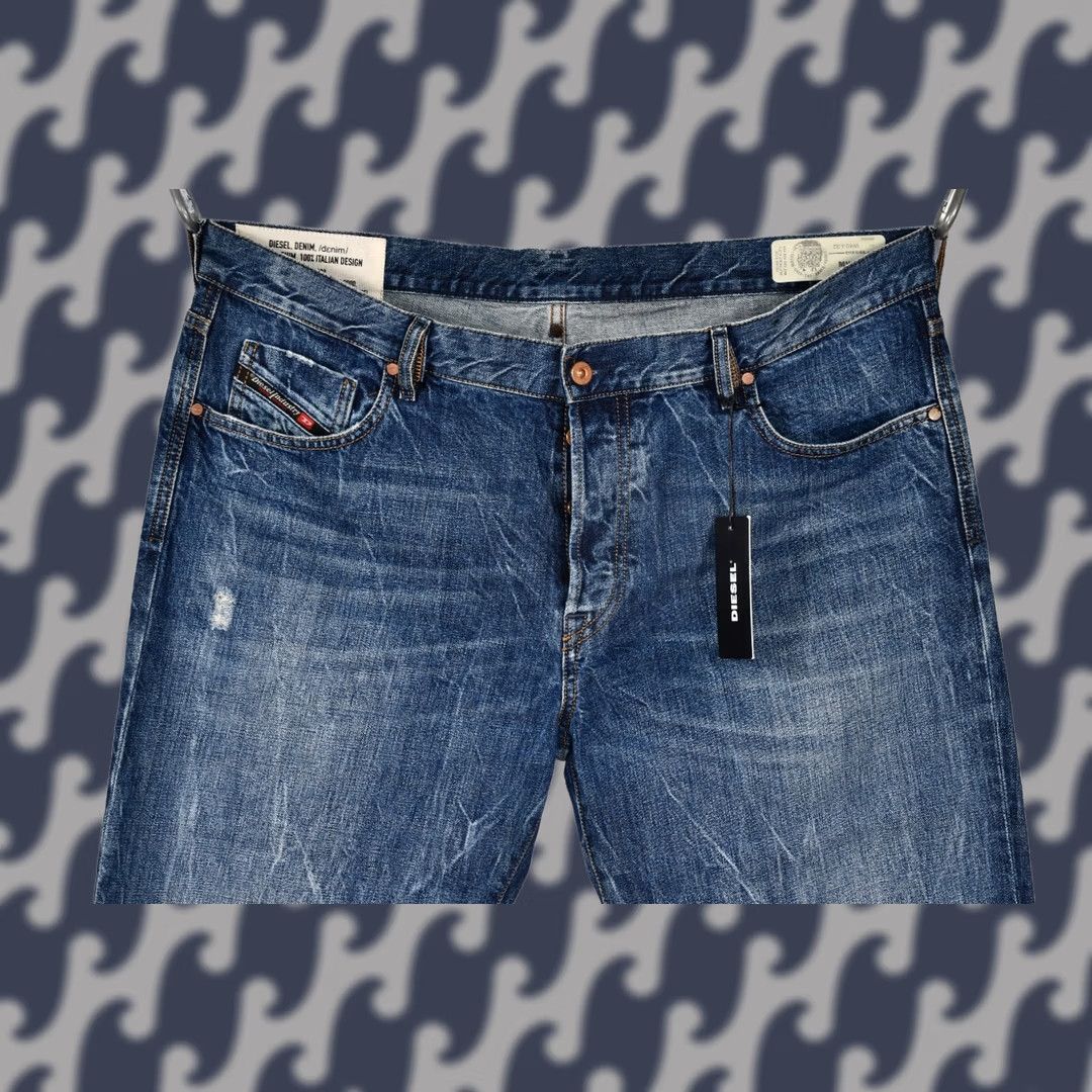 Diesel DIESEL Mharky 080AG Jeans Slim Skinny Distressed Blue W40/L32 Men Size US 40 / EU 56 - 1 Thumbnail