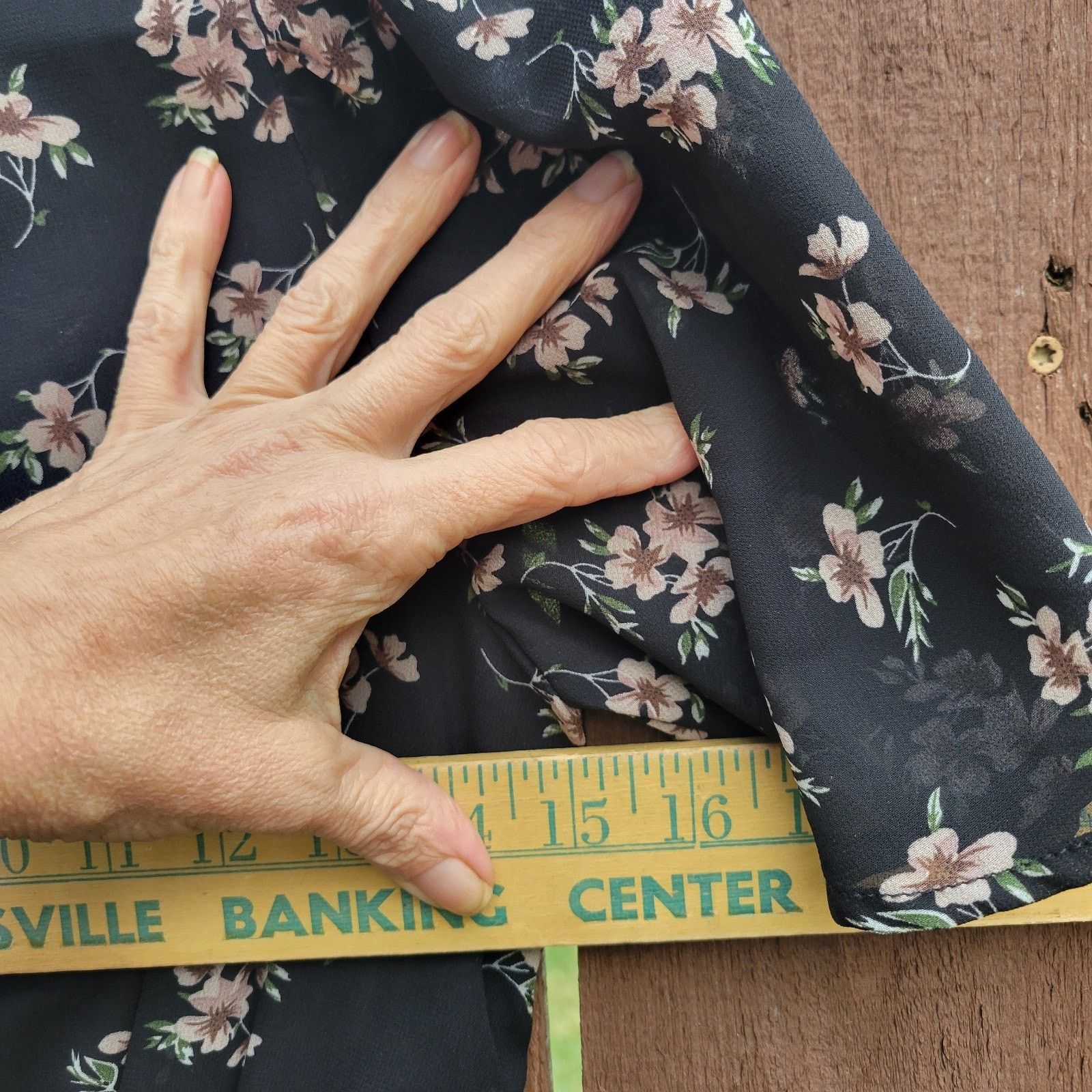 & Other Stories Sugar Lips Kim Balboa Floral Midi Dress S Flutter Sleeve Size S / US 4 / IT 40 - 4 Thumbnail