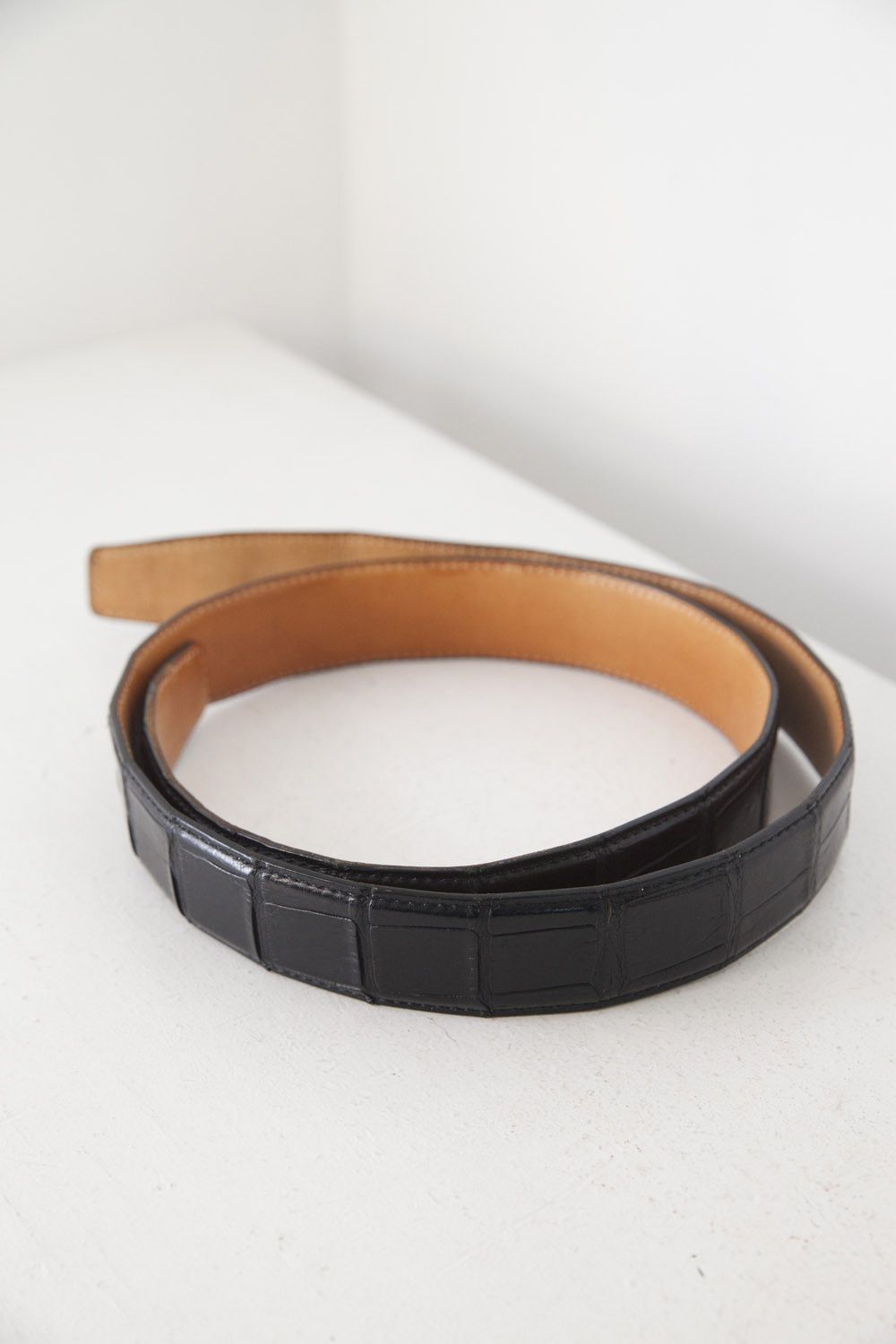 Other Zéle Paris crocodile belt w/ buckles Size 30 - 9 Thumbnail