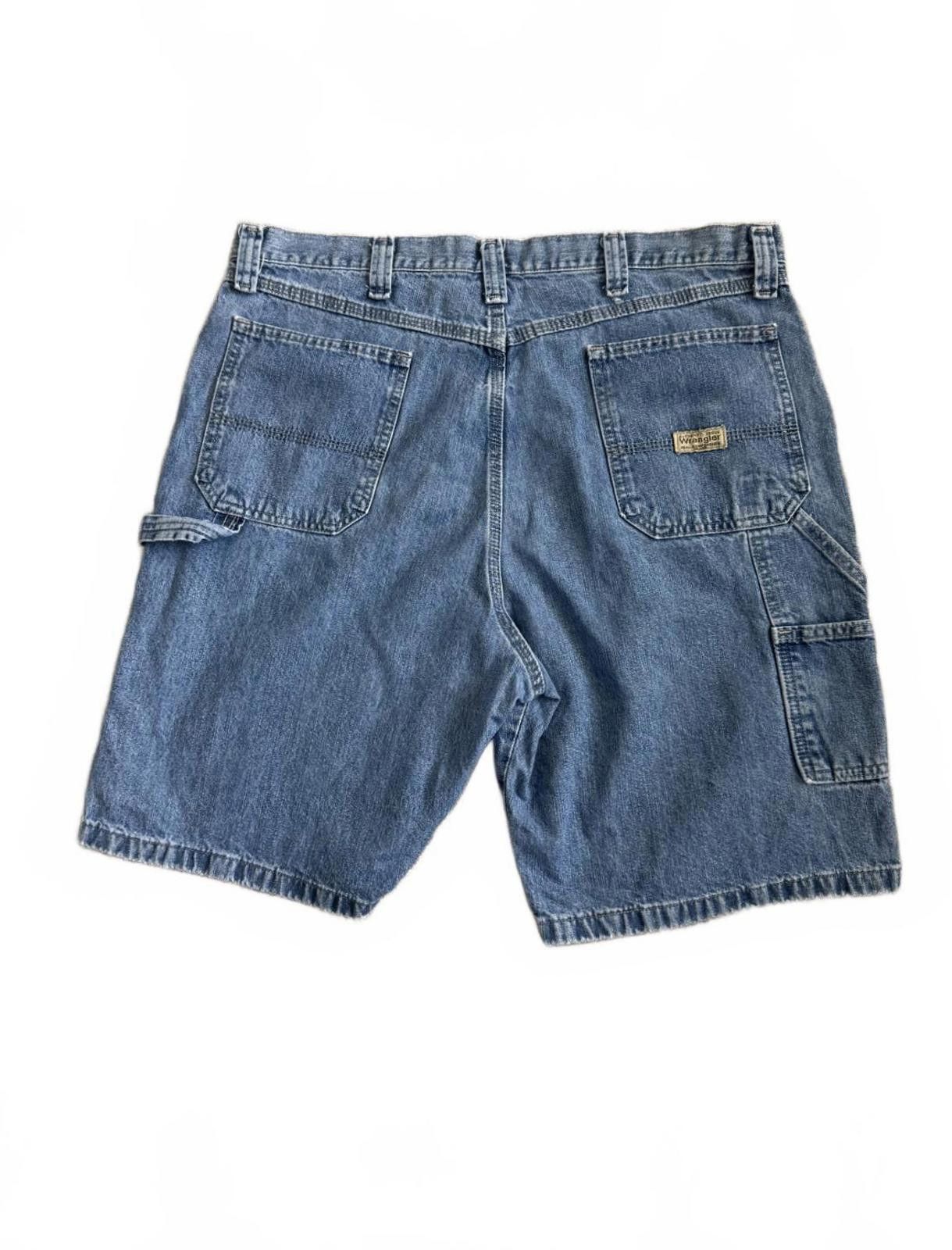 Designer Mens Vintage Y2K Wrangler Carpenter Basic Denim Jean Shorts Size US 38 / EU 54 - 1 Thumbnail