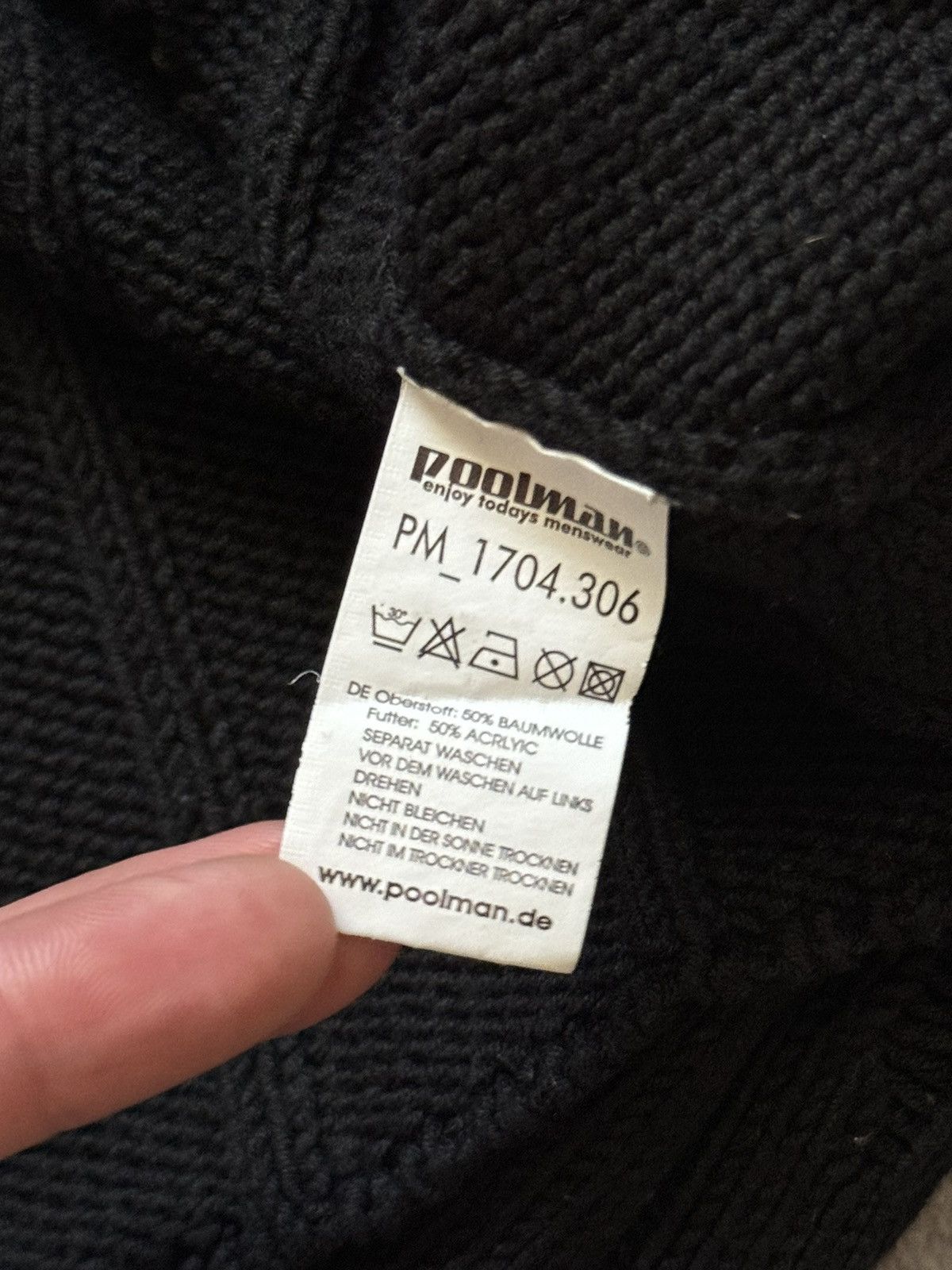 Japanese Brand Poolman S black vintage distressed sweater jumper knitwear Size US S / EU 44-46 / 1 - 7 Thumbnail