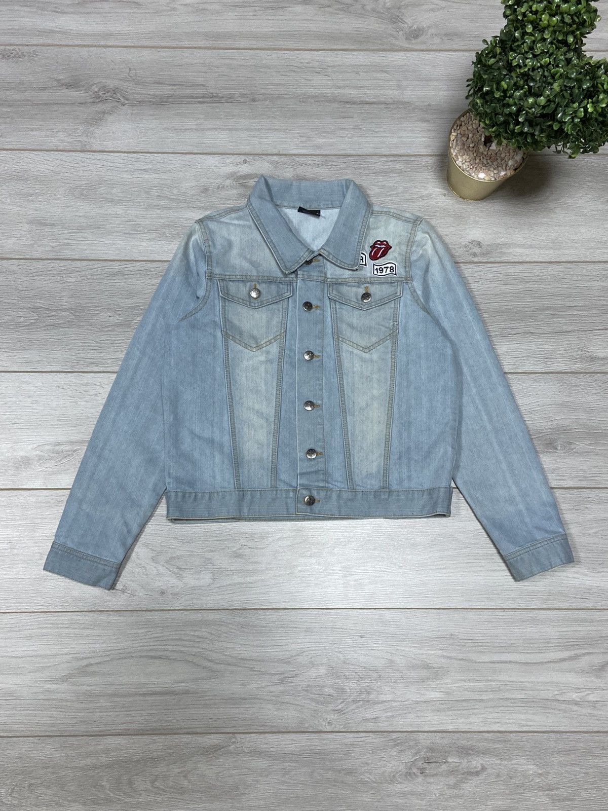 The Rolling Stones ROLLING STONES vintage TOUR 1978 big logo Denim Jacket Size US S / EU 44-46 / 1 - 4 Thumbnail