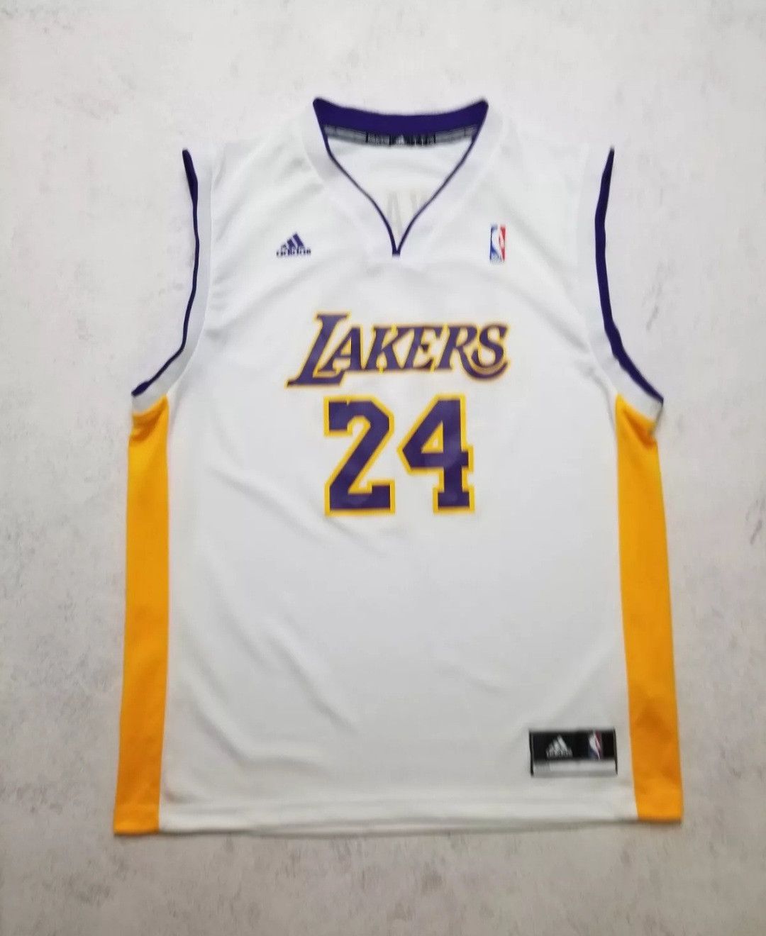 Adidas Los Angeles Lakers Kobe Bryant #24 Adidas NBA White Jersey Size US L / EU 52-54 / 3 - 2 Thumbnail