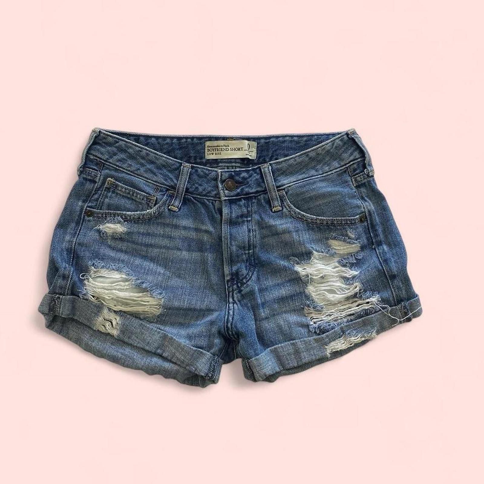 Abercrombie & Fitch Vintage Abercrombie&fitch - boyfriend shorts Size 25" / US 0 / IT 36 - 2 Thumbnail