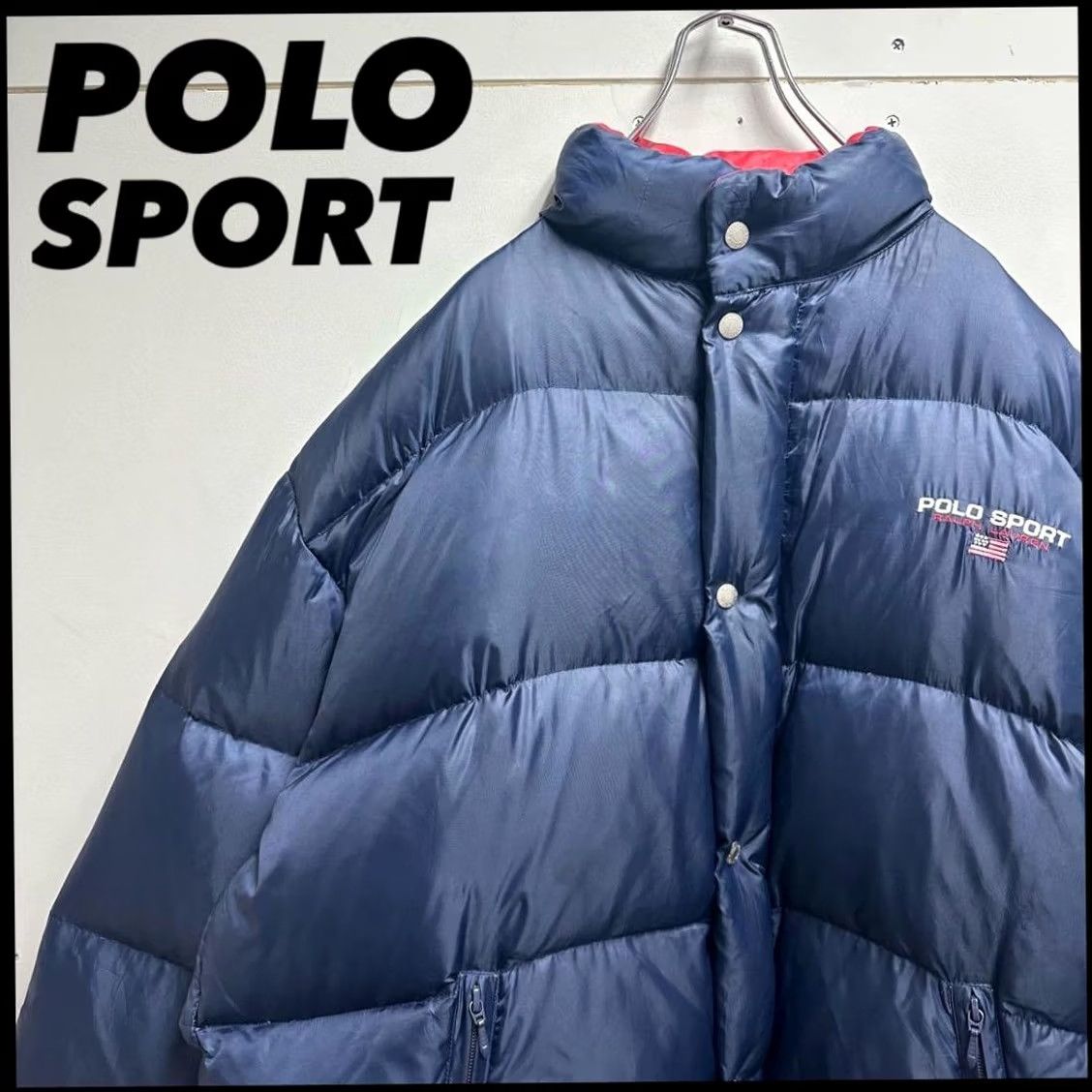 Vintage VINTAGE Polo Sport Down Puffer Jacket Navy L Men 90s Jacket Size US L / EU 52-54 / 3 - 2 Thumbnail