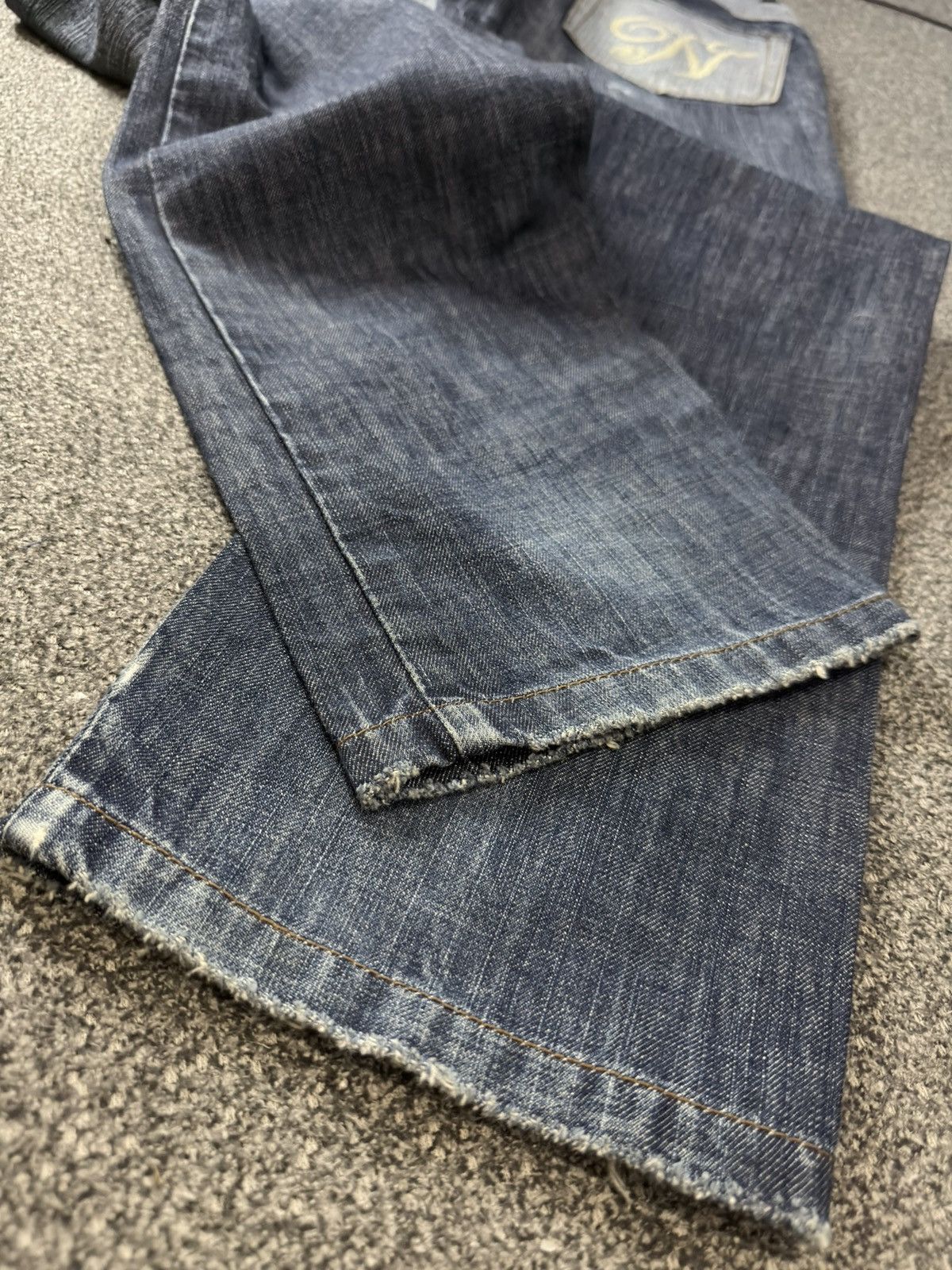 Fashion Victim Archive Japanese Denim Thinun Distressed Grunge Y2K Jeans Size US 30 / EU 46 - 12 Thumbnail