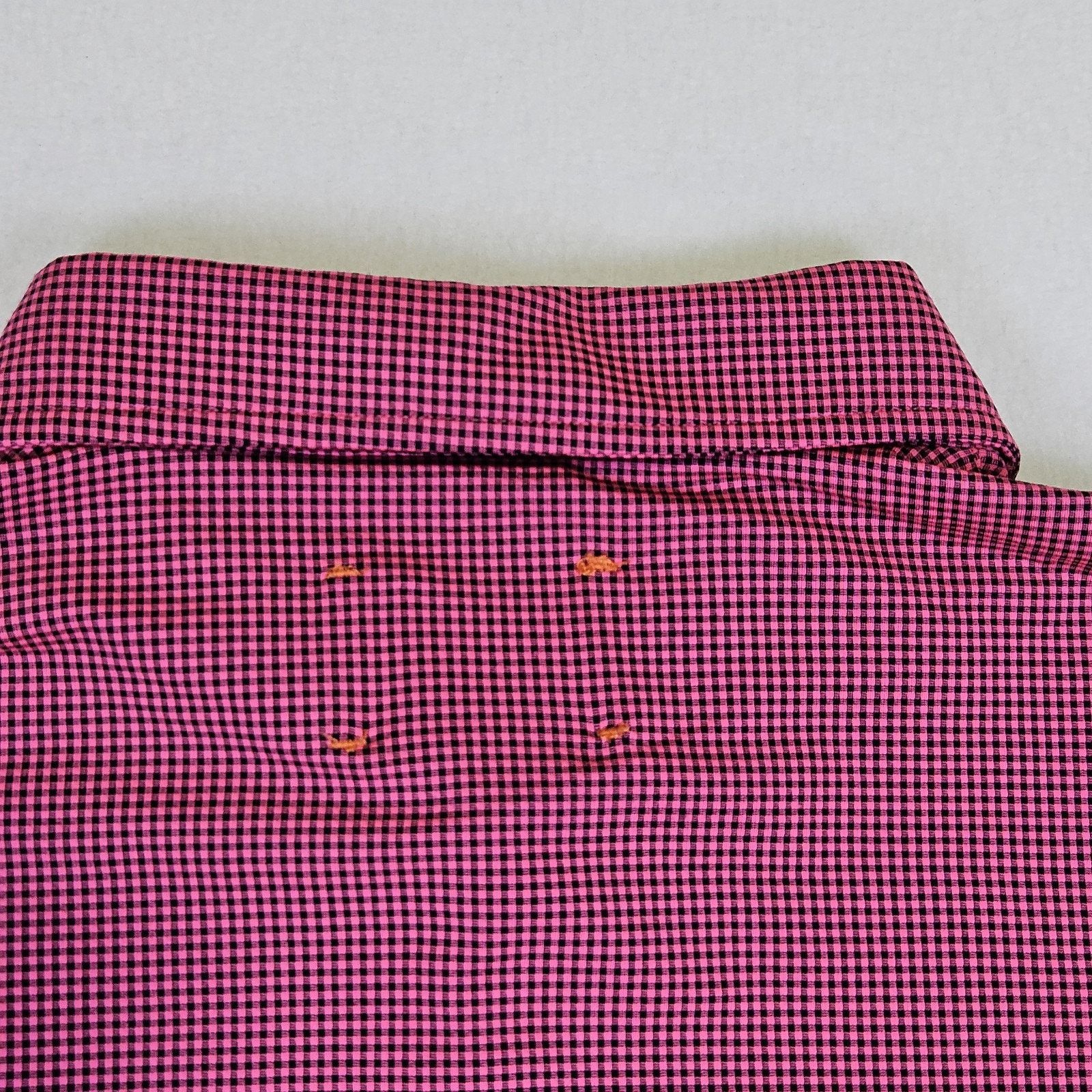 Swims SWIMS Crewart Polo Shirt Pink Micro Check Performance Golf Size US XXL / EU 58 / 5 - 10 Thumbnail