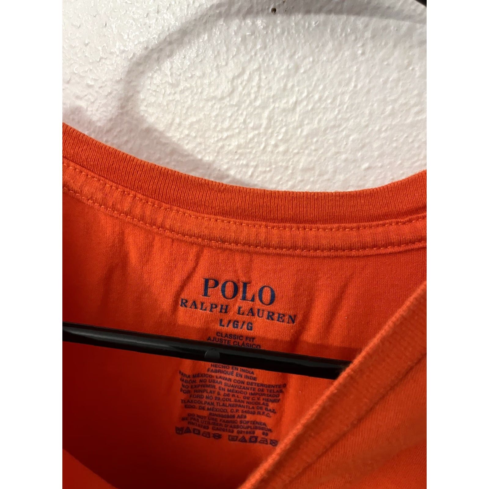 Polo Ralph Lauren Polo Ralph Lauren Cotton Sleepshirt Men’s Large Long Sleeve Solid Orange Classic Size US L / EU 52-54 / 3 - 3 Thumbnail