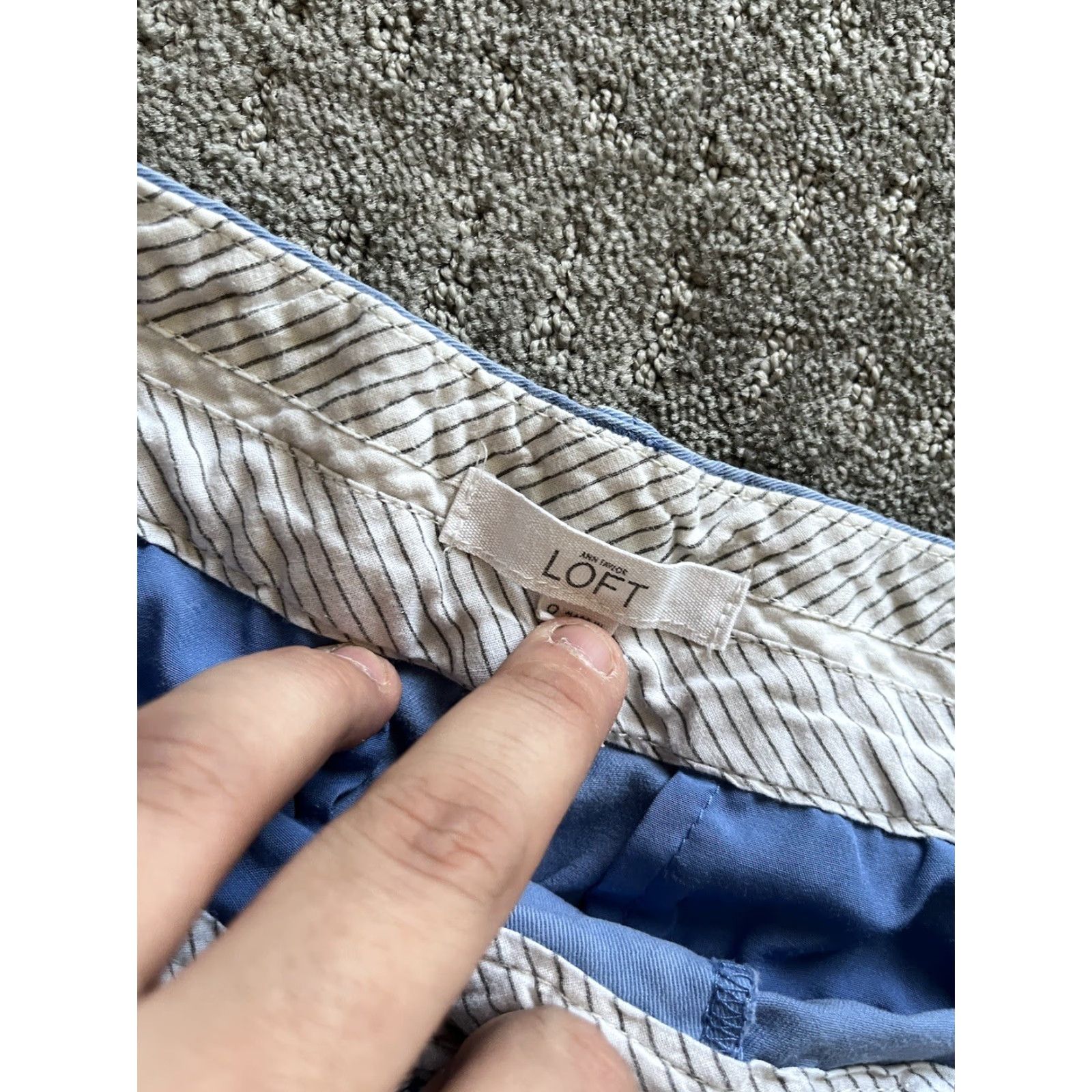 Vintage LOFT Shorts Womens Size 0 Riviera Blue 3.5 Inch Stretch Regular Size 25" / US 0 / IT 36 - 3 Thumbnail