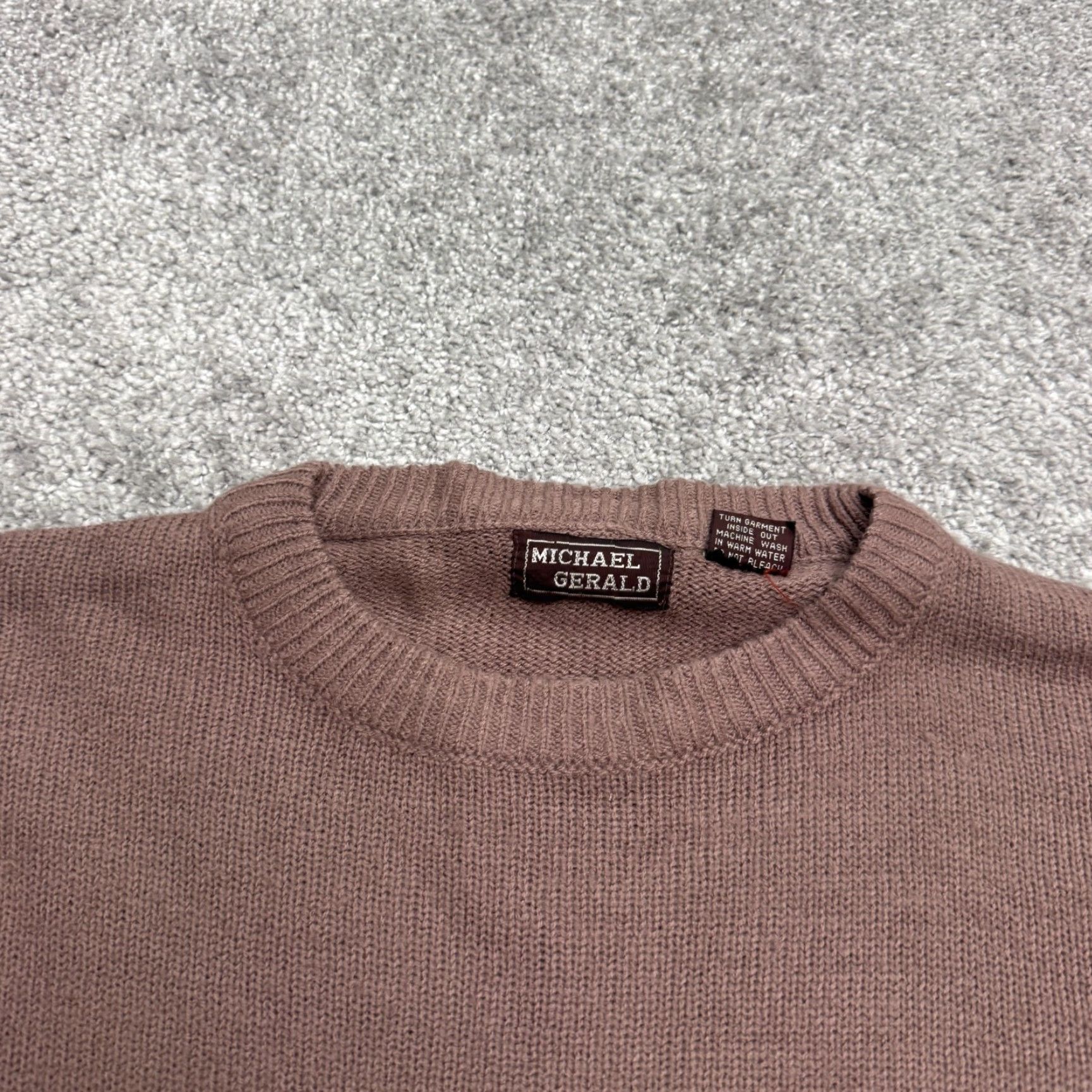 Vintage VINTAGE Michael Gerald Pullover Sweater Shirt Mens L Brown Argyle/Diamond Knit 90s Classic Mens Size US L / EU 52-54 / 3 - 4 Thumbnail