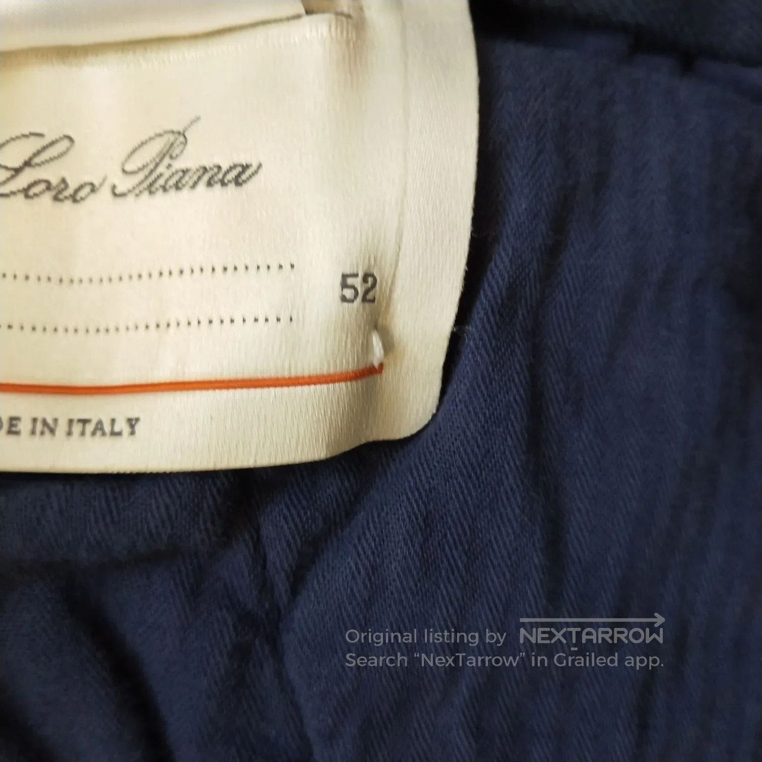 Loro Piana Loro Piana M Navy Straight-Leg Pants. Size US 36 / EU 52 - 6 Thumbnail