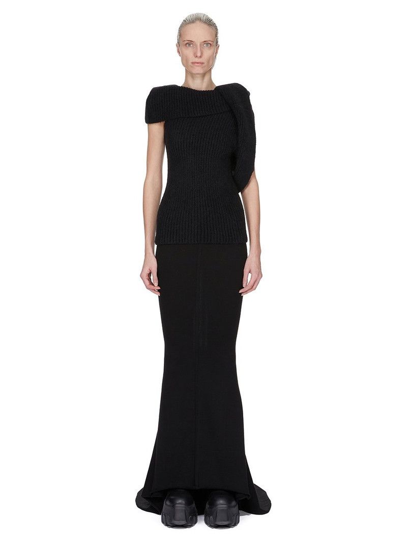 Rick Owens o1y0126 Maxi Skirt in Black Size 26" / US 2 / IT 38 - 5 Thumbnail