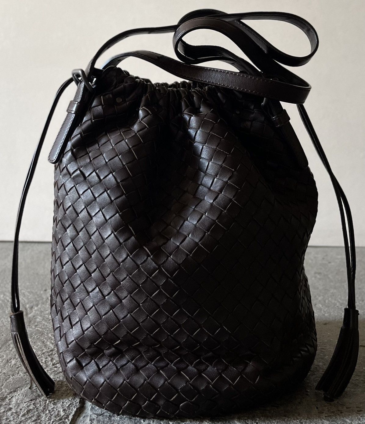 Bottega Veneta Bottega Veneta - Drawstring Tassel Bucket - Shoulder Bag Size ONE SIZE - 4 Thumbnail