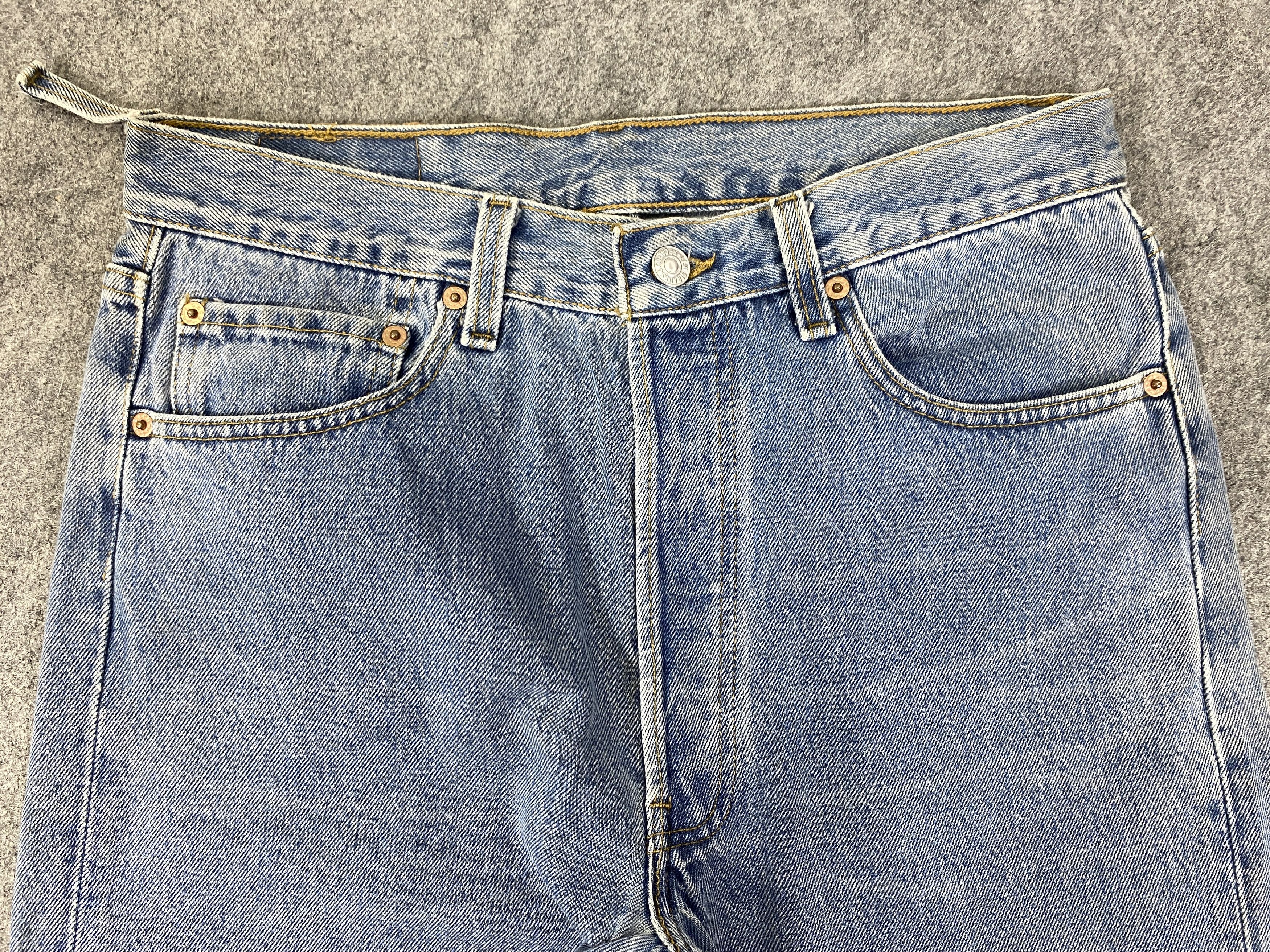 Levi's Blue Wash Vintage Levi's 501 Jeans 31x29 Denim - JN3299 Size US 31 - 3 Thumbnail