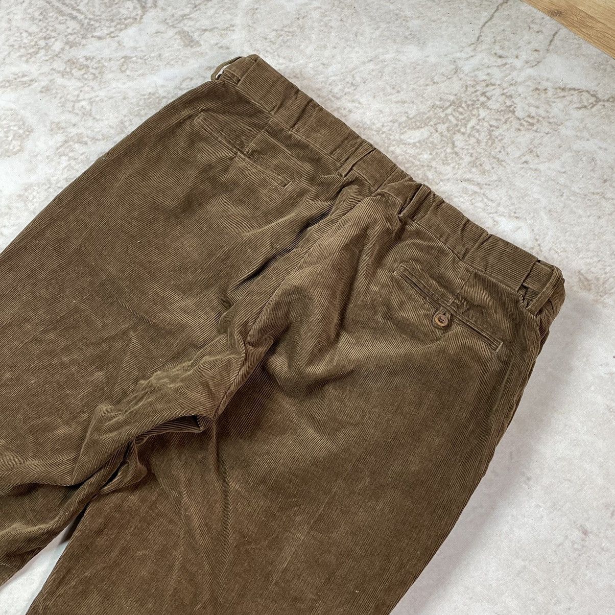 Polo Ralph Lauren × Vintage Vintage Ralph Lauren Oldmoney Brown Corduroy Trousers Size US 38 / EU 54 - 16 Thumbnail