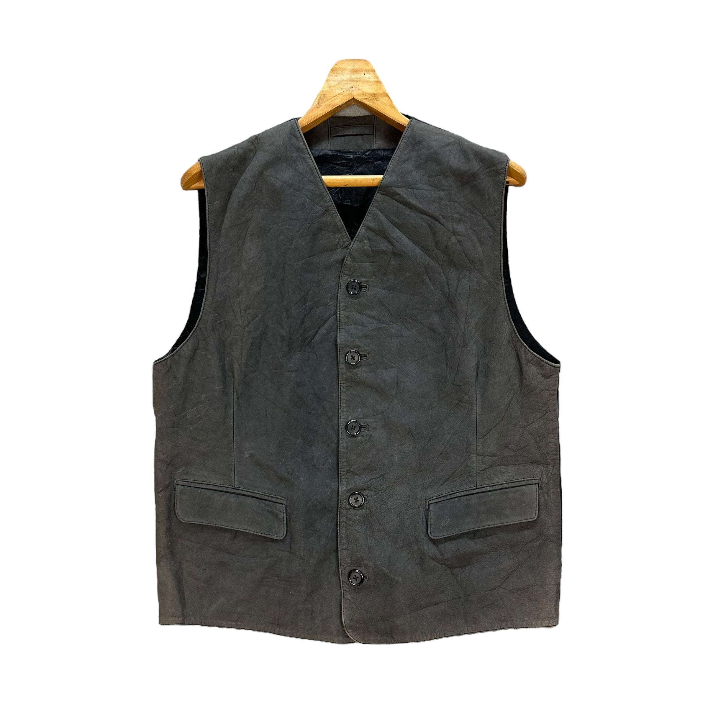 Margaret Howell Margaret Howell Real Leather Hybrid Vest #A17-0409 Size US M / EU 48-50 / 2 - 1 Thumbnail