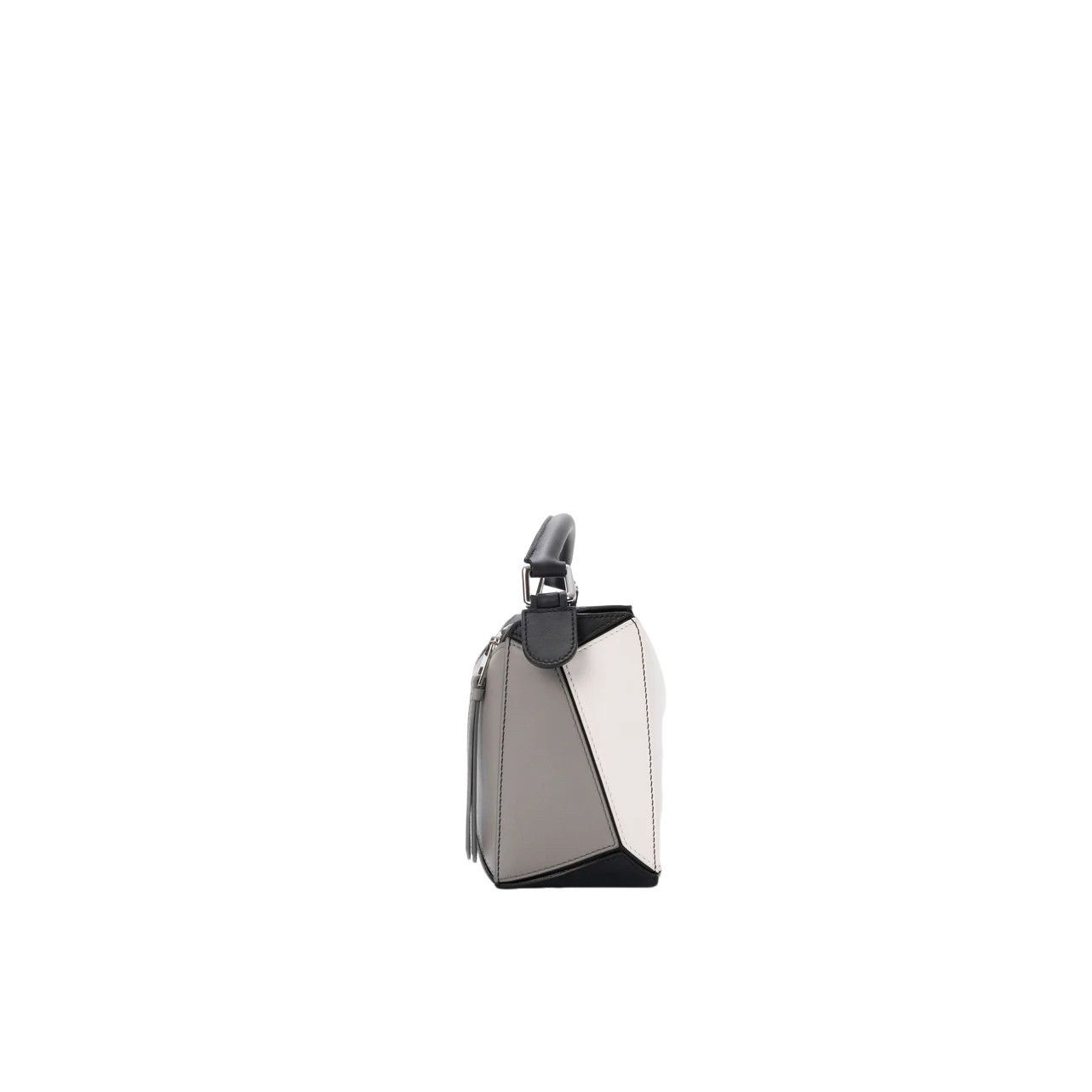 Loewe LOEWE Puzzle Small $4450 Gray/Light Ghost Leather Top Handle Size ONE SIZE - 3 Thumbnail