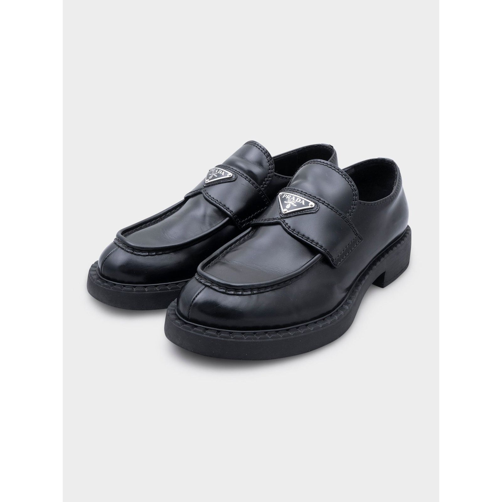 Prada Embroidered Crochet Loafers | Grailed