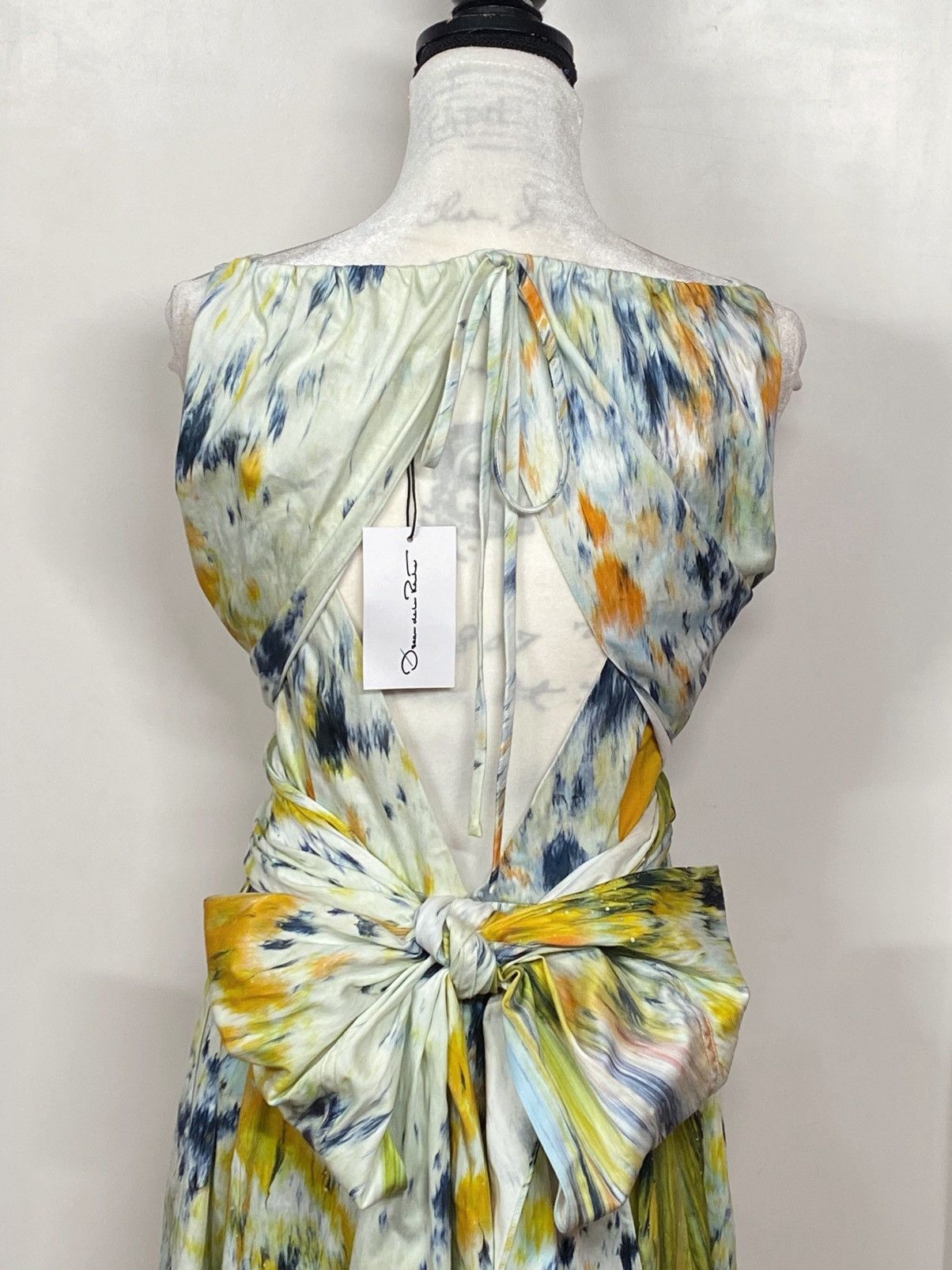 Oscar De La Renta Oscar de la Renta Halter Abstract Maxi Dress size 12 Size XL / US 12-14 / IT 48-50 - 10 Thumbnail