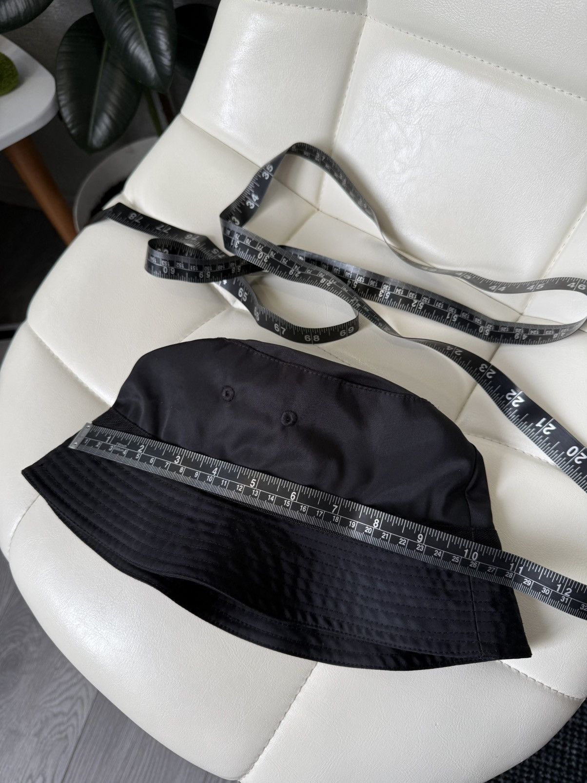 Prada Prada Nylon Bucket Hat Black Panama With Logo Made in Italy Size ONE SIZE - 18 Thumbnail