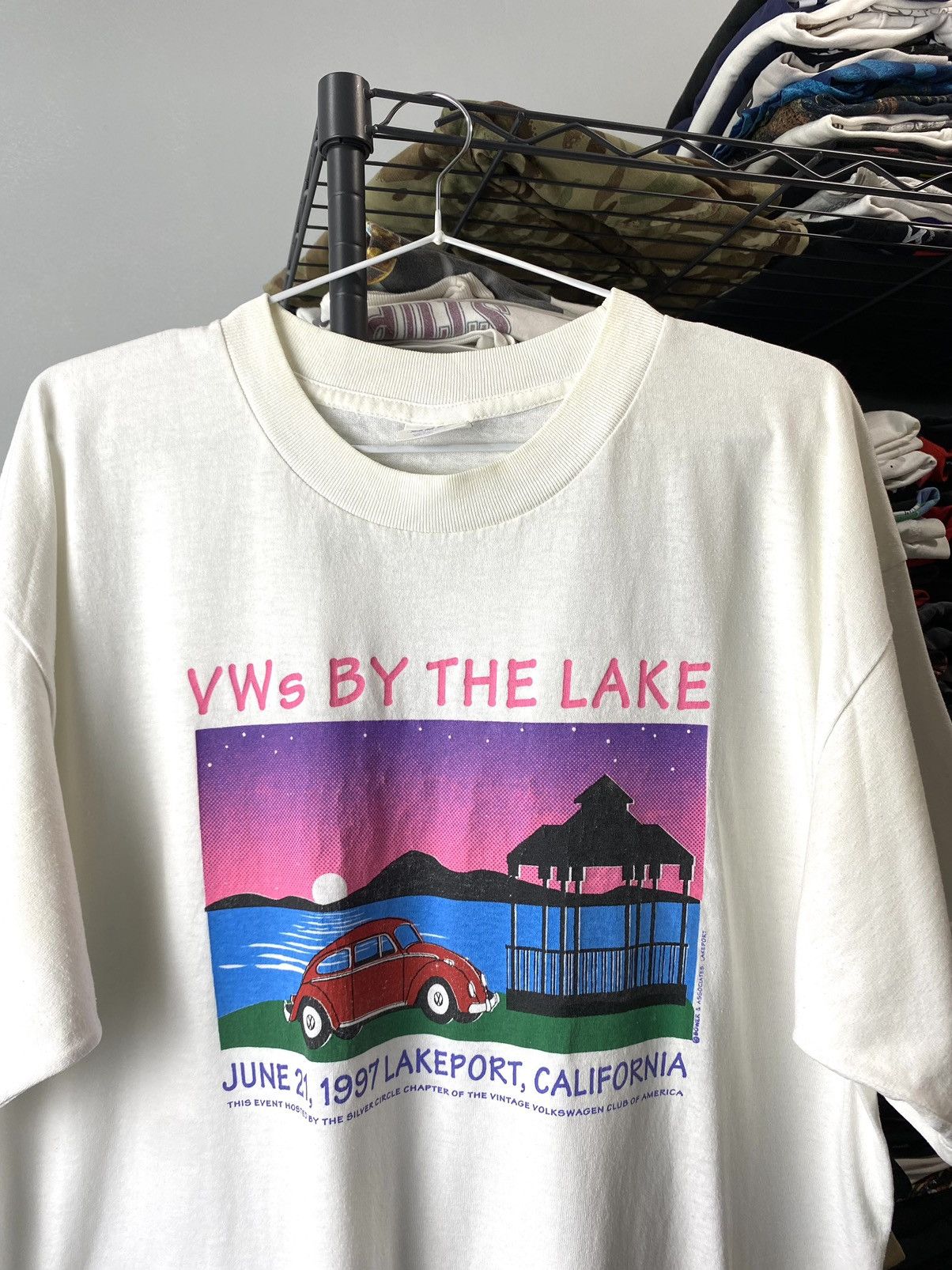Vintage Vintage 1997 Volkswagen Club Of America TShirt Single Stitch Size US XL / EU 56 / 4 - 2 Thumbnail