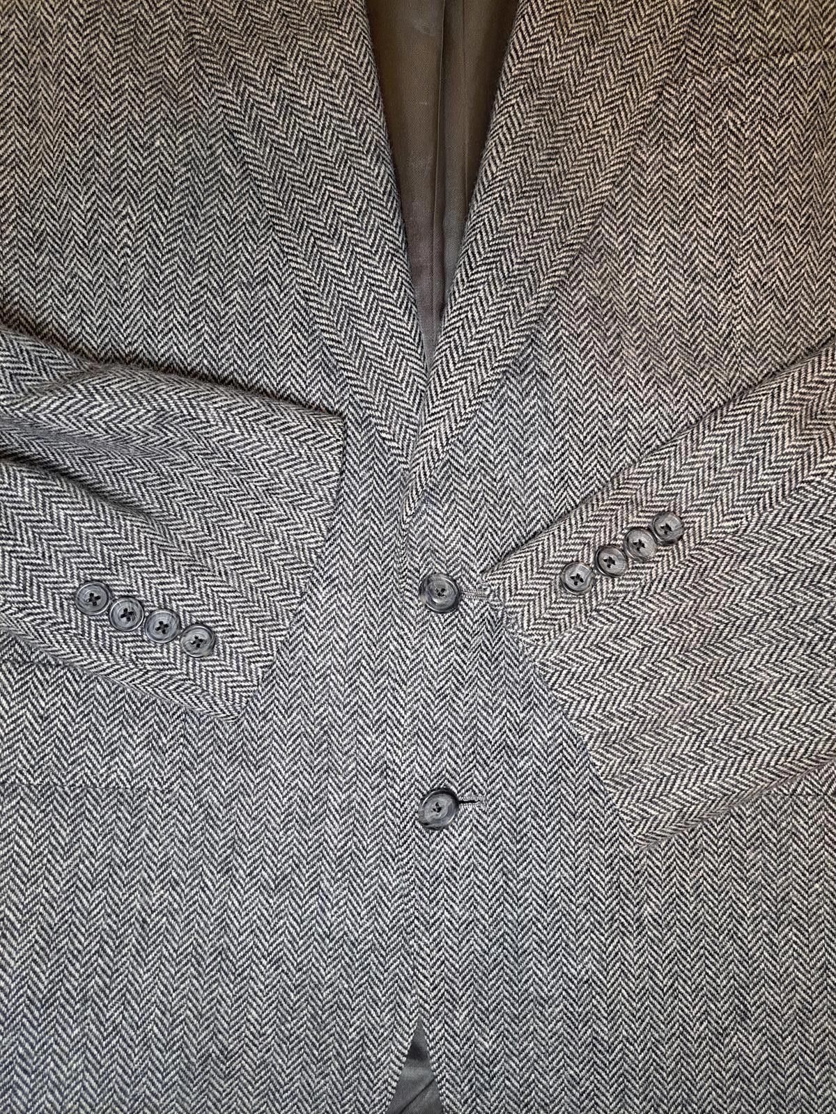 Hart Schaffner Marx Hart Schaffner Marx Sport Coat Mens 42R Herringbone Wool Size 42R - 5 Thumbnail