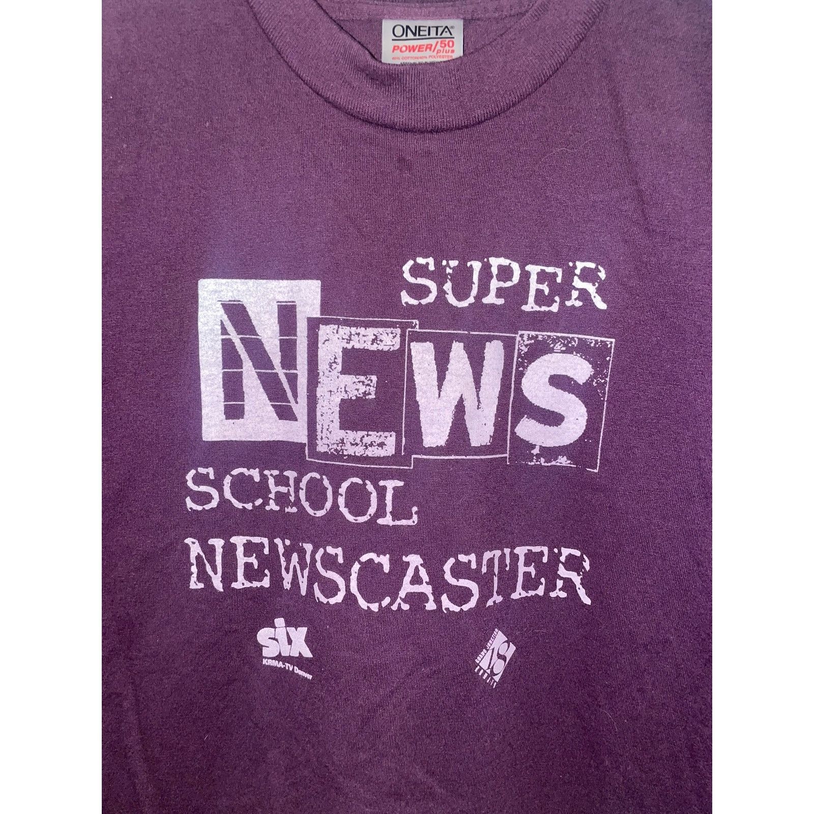 Vintage Vintage Super News Shirt School Newcaster Waxman Tee VTG 90s Size US L / EU 52-54 / 3 - 2 Thumbnail