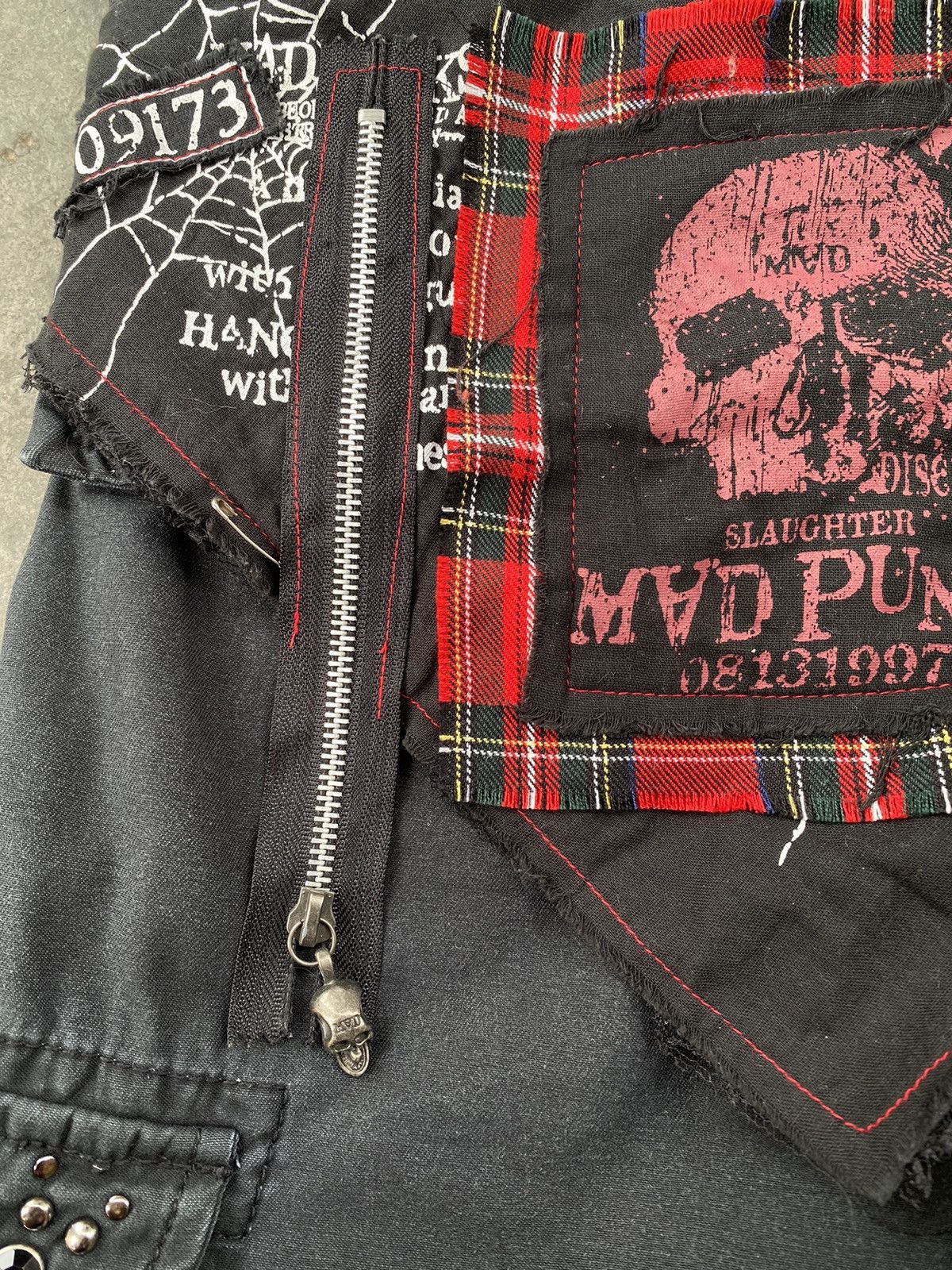 Vintage Vintage Too Fast To Live Too Young To Die x Mad punk Pants Size US 31 - 7 Thumbnail