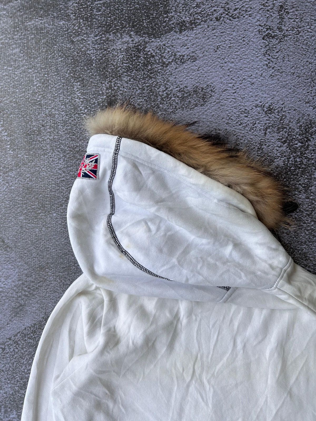 Japanese Brand Crux fur hoodie poem english flags ifsixwasnine Size US M / EU 48-50 / 2 - 6 Thumbnail