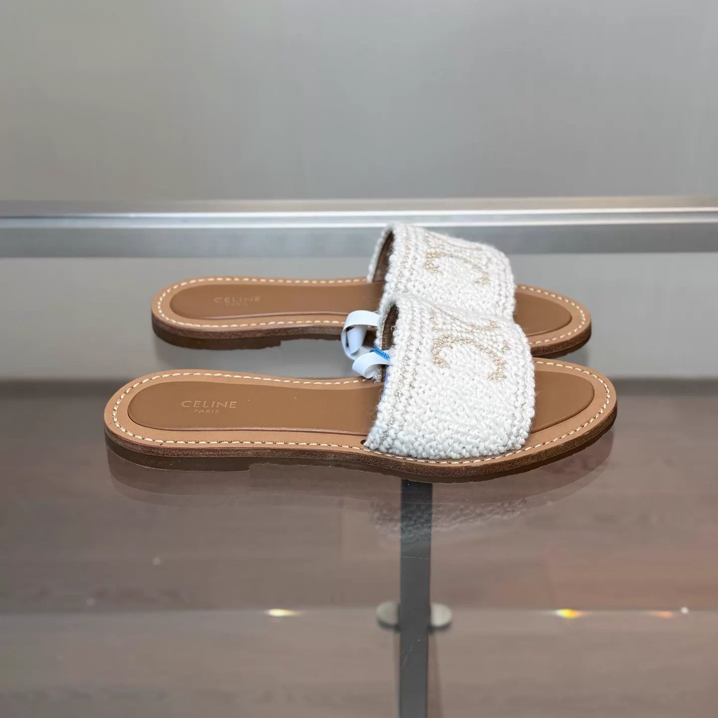 Celine Celine New Triomphe Woven Slippers EU 37 Size US 6.5 / IT 36.5 - 4 Thumbnail