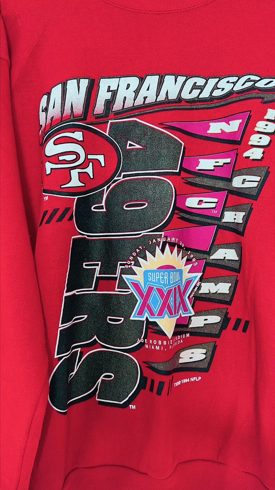 NFL × Vintage 1994 San Francisco 49ers Vintage NFL Jumper /A1553 Size US M / EU 48-50 / 2 - 7 Thumbnail